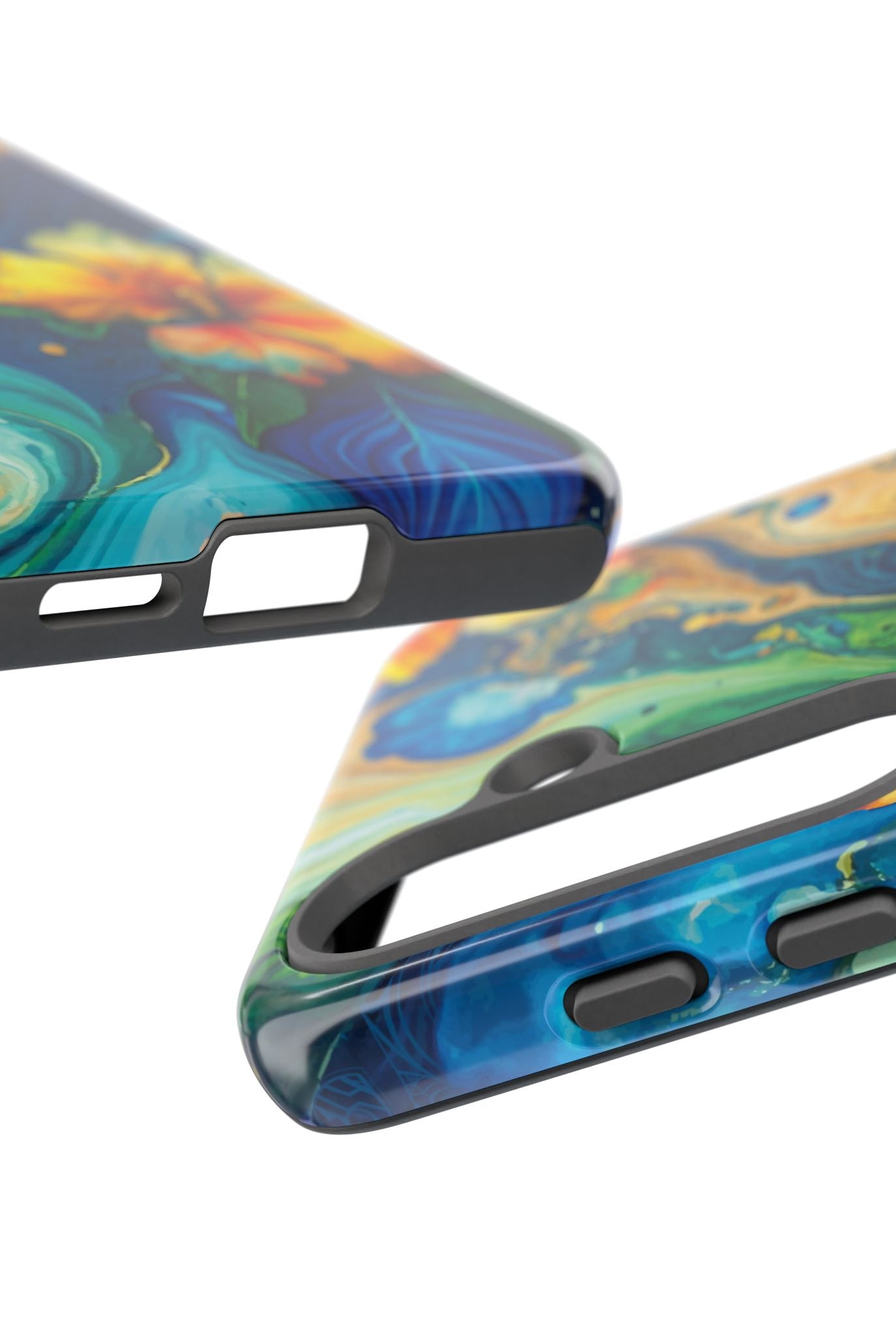 Aloalo Drift Tough Samsung Galaxy Case Side View - Dual Layer Drop Protection Hawaiian Phone Case - The Local Banyan