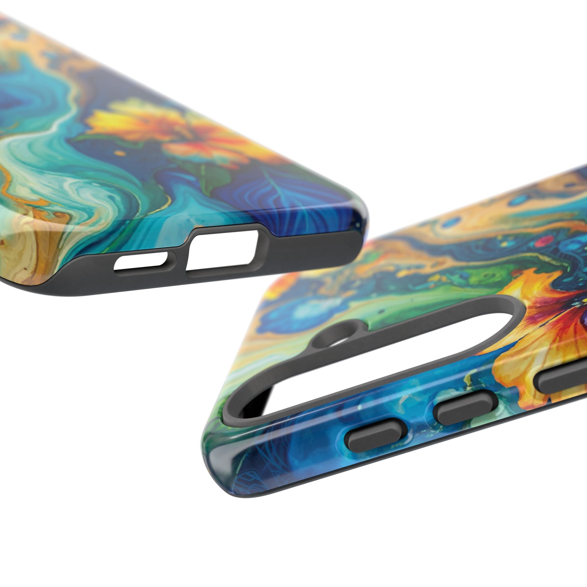 Aloalo Drift Tough Samsung Galaxy Case Side View - Dual Layer Drop Protection Hawaiian Phone Case - The Local Banyan
