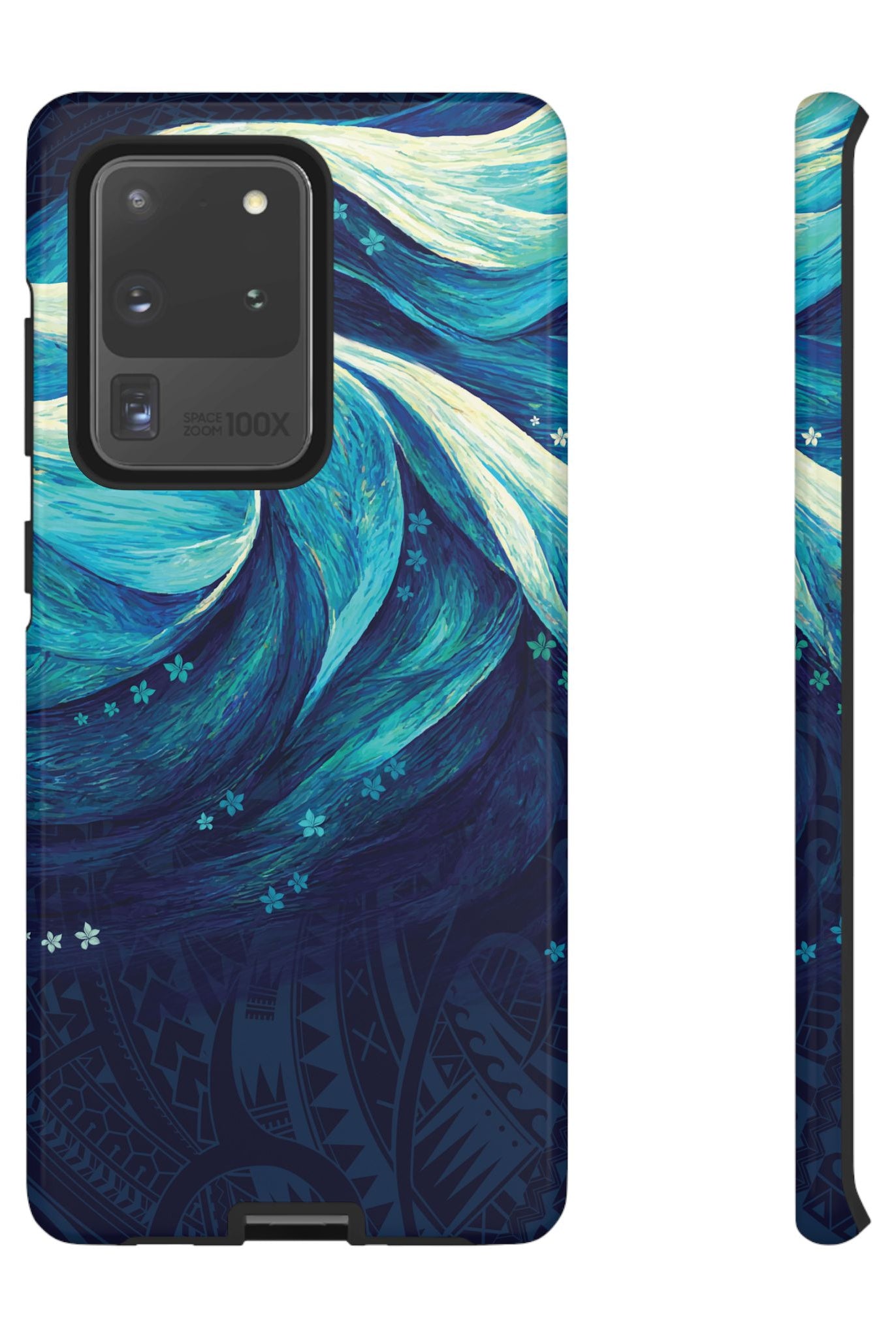 Eternal Mana Tough Samsung Galaxy Case Samsung Galaxy S20 Ultra Glossy - Hawaiian Ocean Wave Polynesian Tribal Design - The Local Banyan