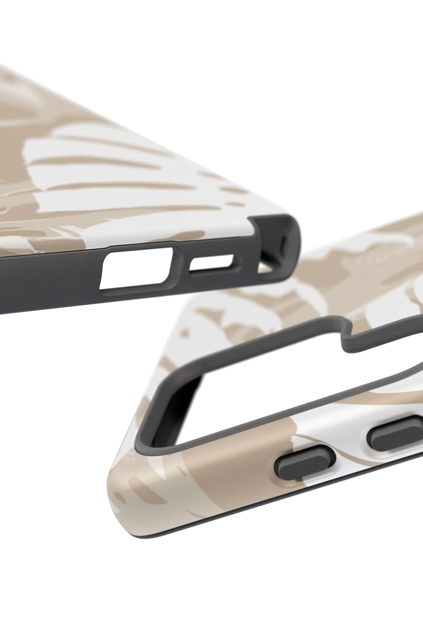 Exotic Monstera Tough Samsung Galaxy Case Side View - Dual Layer Drop Protection Hawaiian Phone Case - The Local Banyan