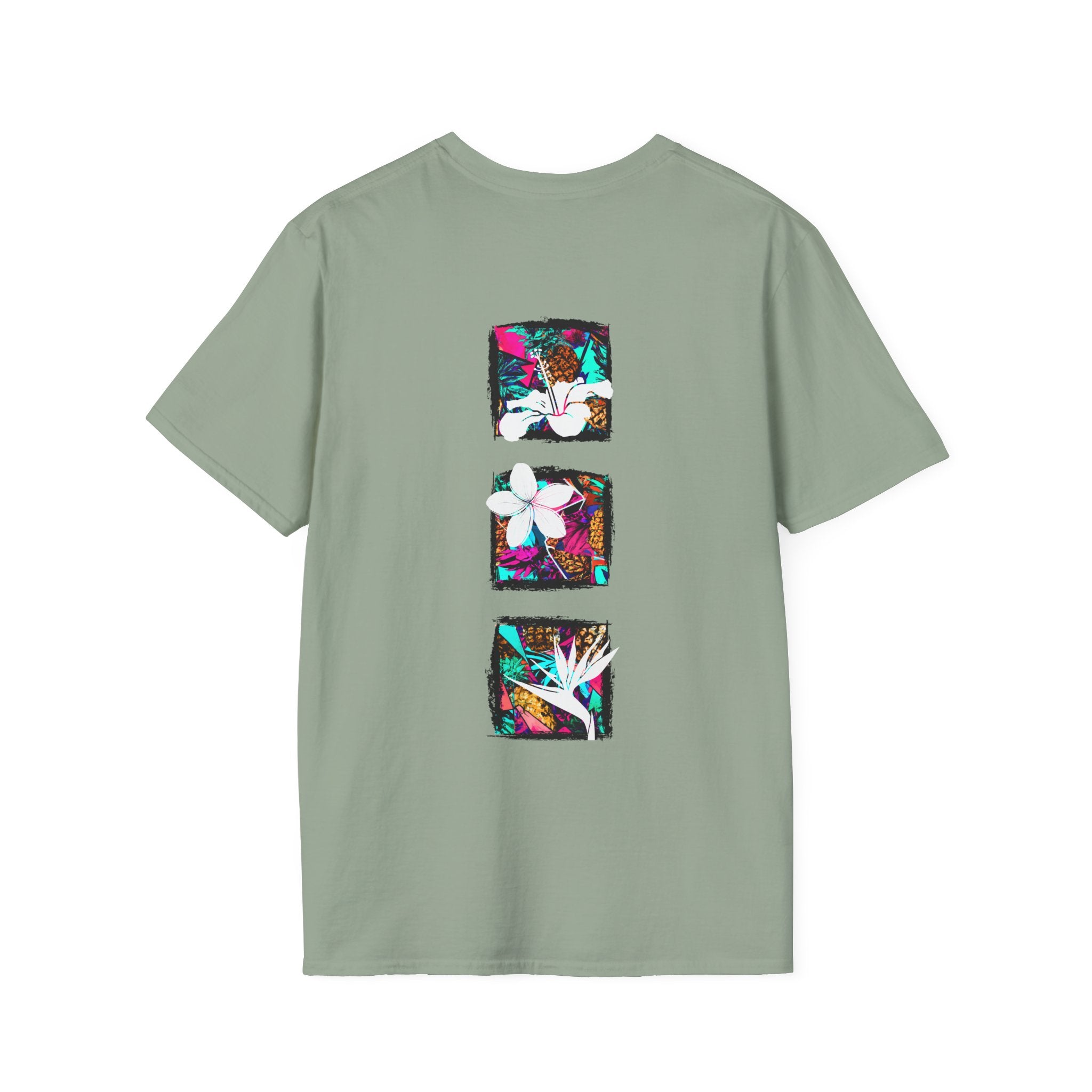 Pineapple Blossom Triad Soft Style Tee T-Shirt Sage S