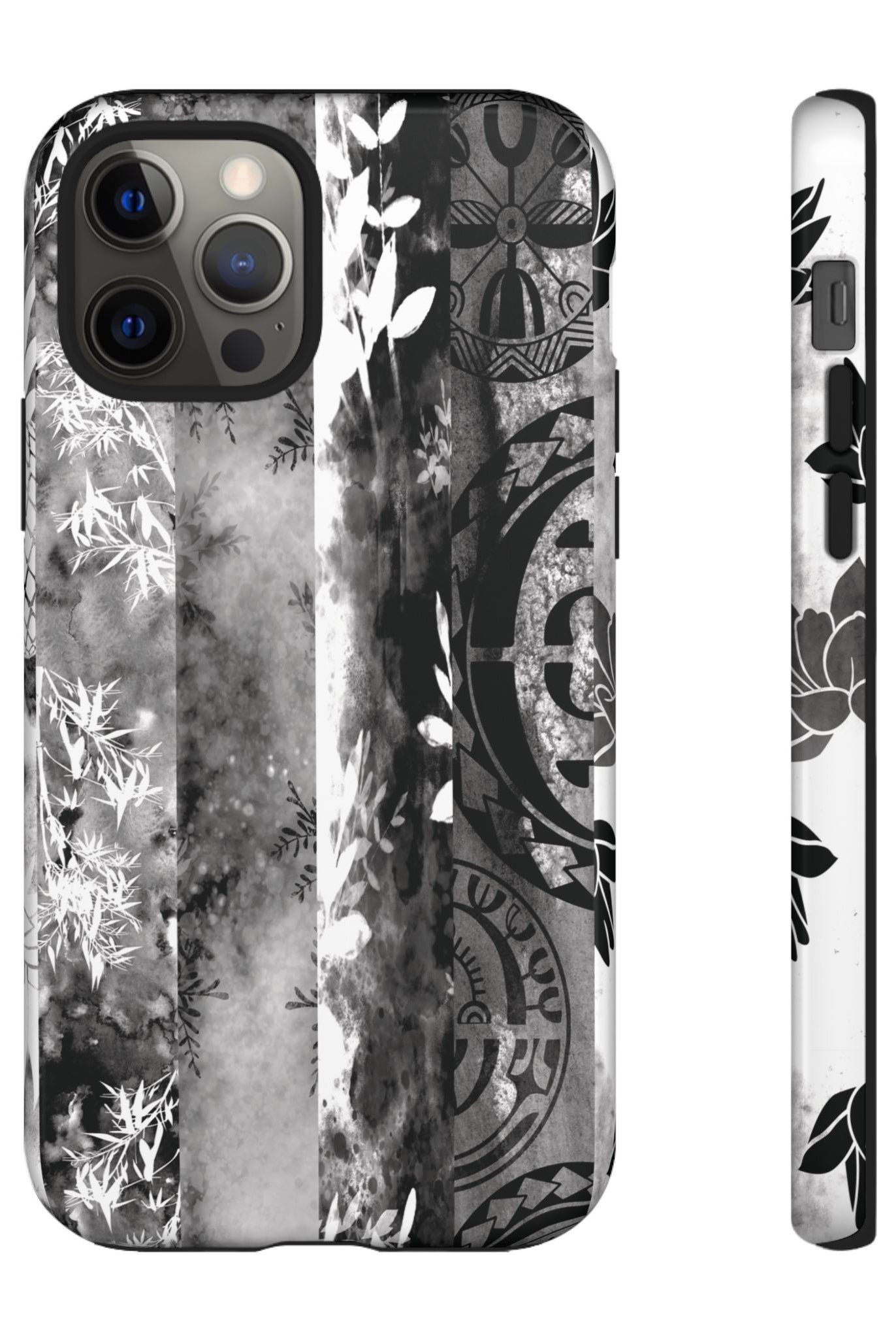Monochrome Oasis Tough Case for iPhone Phone Case The Local Banyan iPhone 12 Pro Glossy