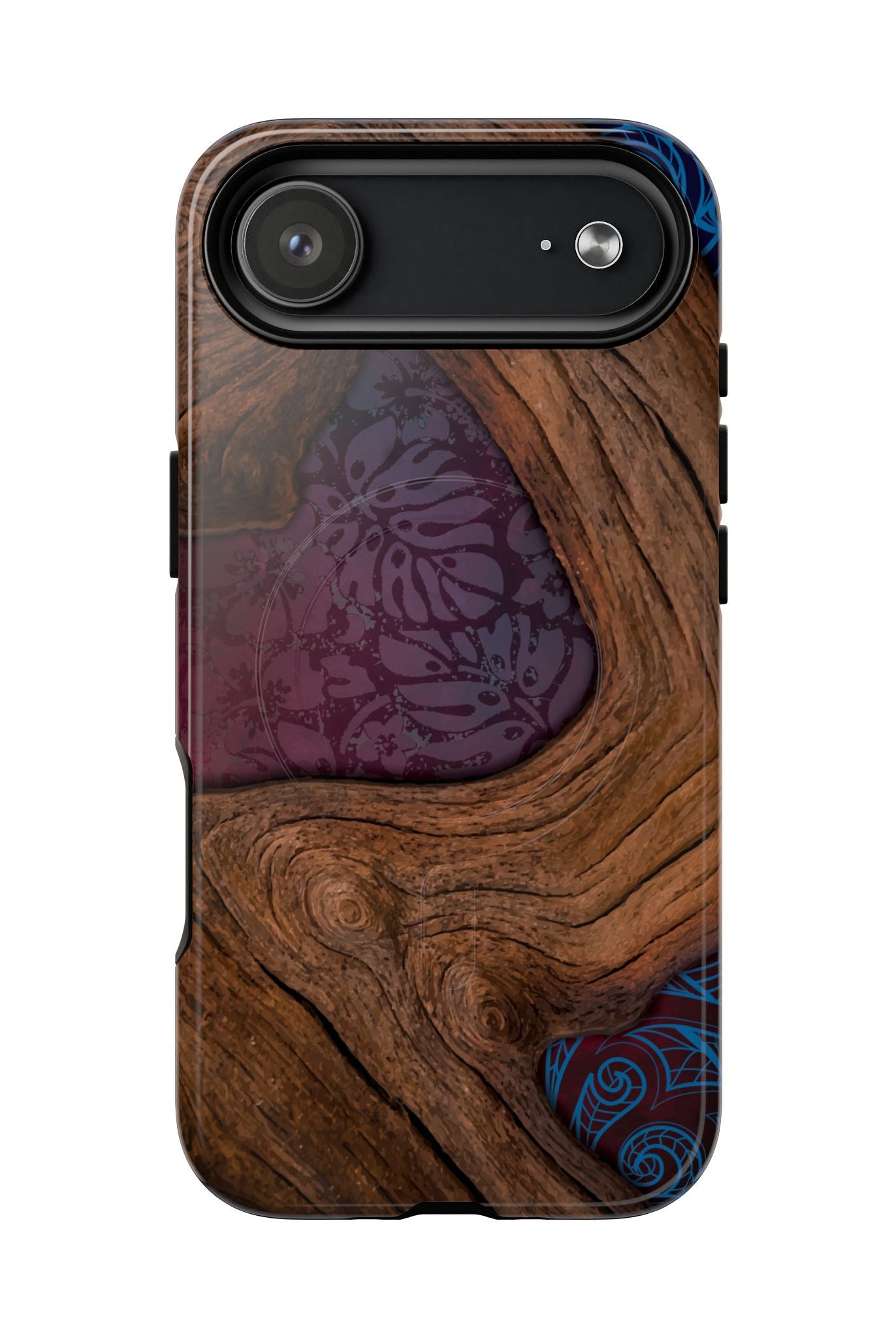 Rooted MagSafe iPhone Case Side View - Dual Layer Drop Protection Hawaiian Phone Case - The Local Banyan
