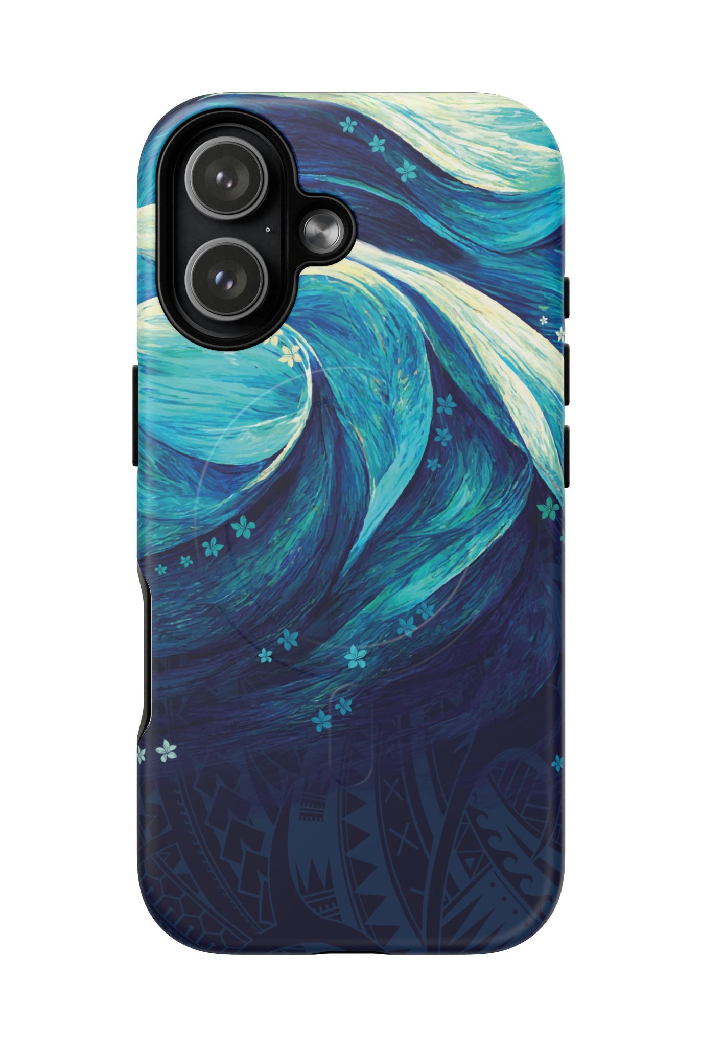 Eternal Mana MagSafe iPhone Case Side View - Dual Layer Drop Protection Hawaiian Phone Case - The Local Banyan