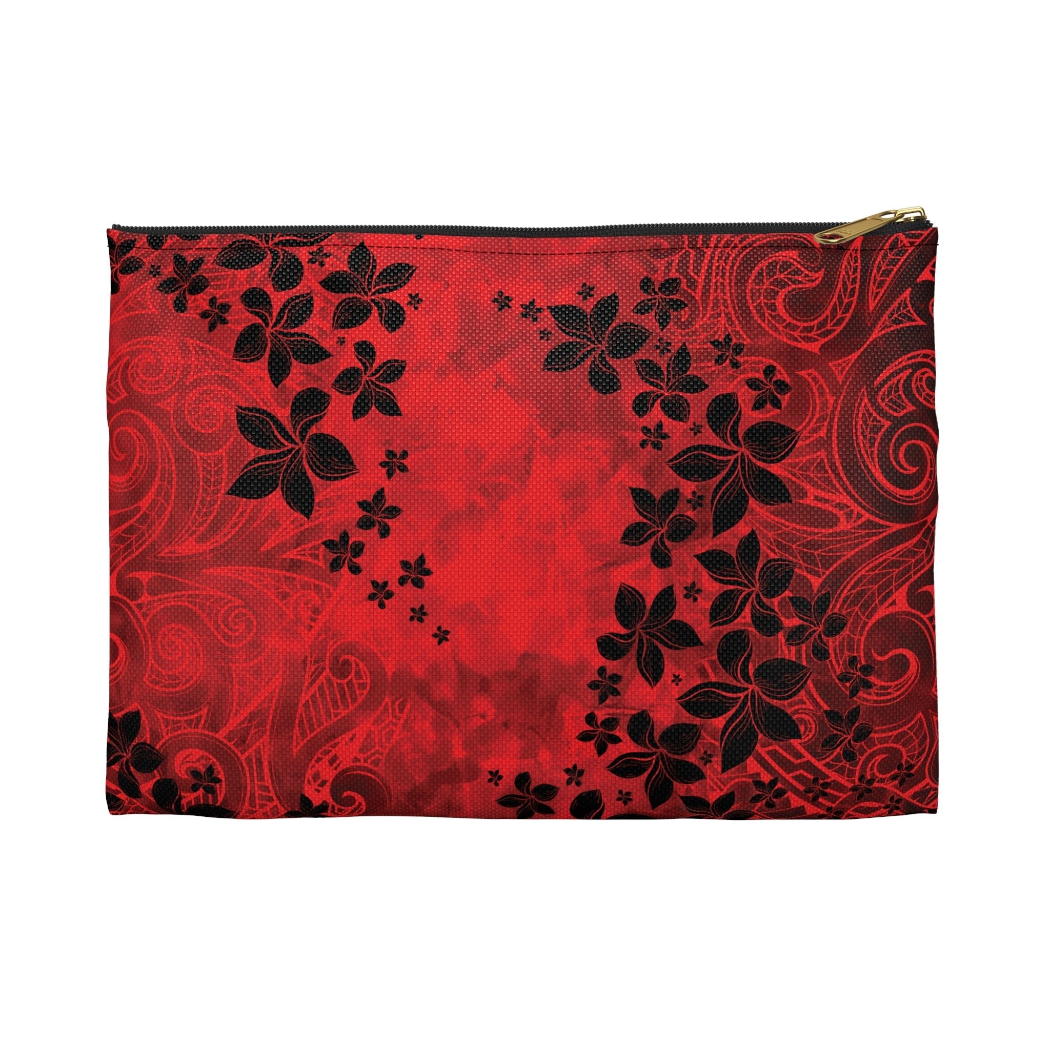 Keahi Pua Travel Pouch Bag Small Black zipper The Local Banyan