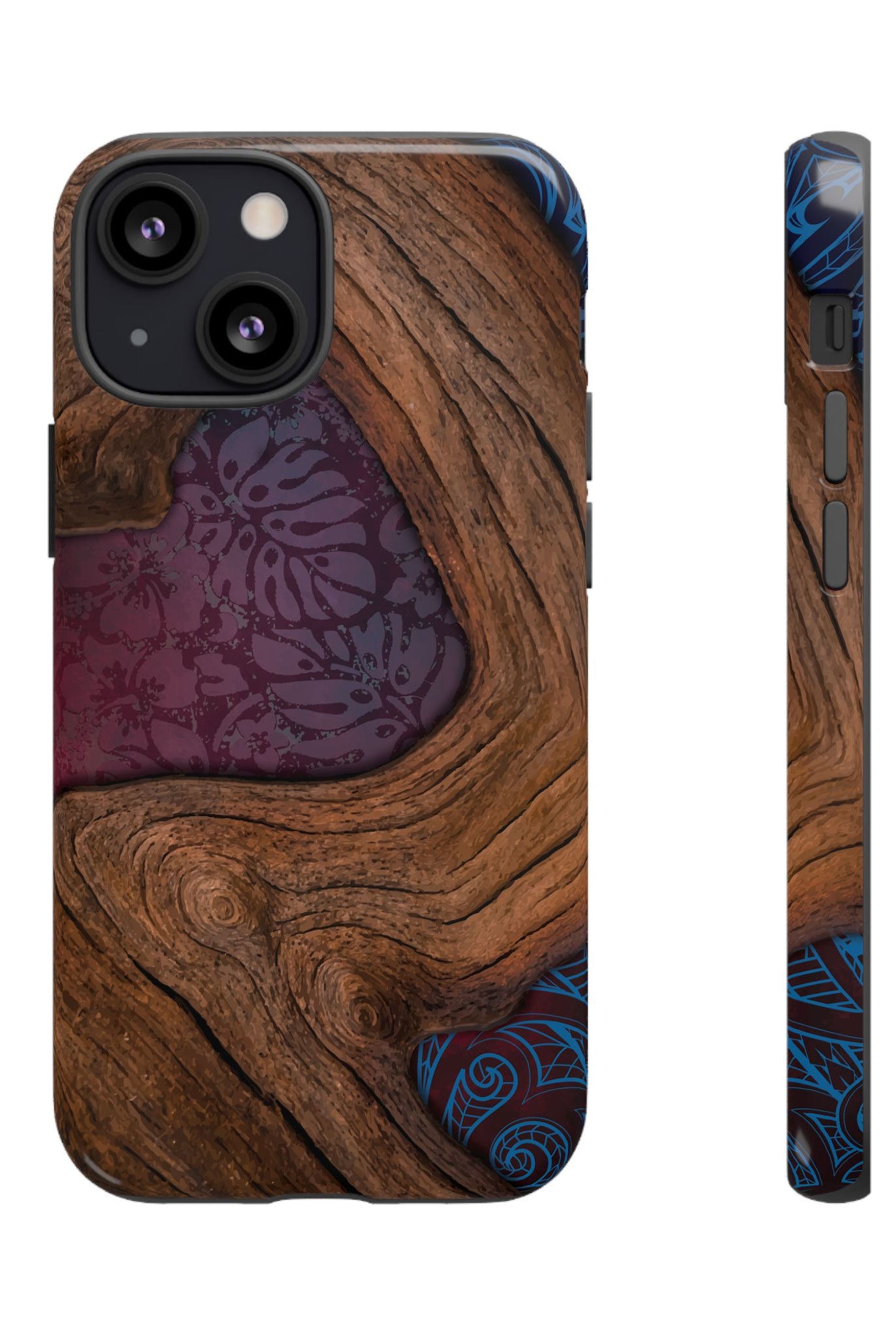 Kūpaʻa Tough Case for iPhone Phone Case The Local Banyan iPhone 13 Mini Glossy