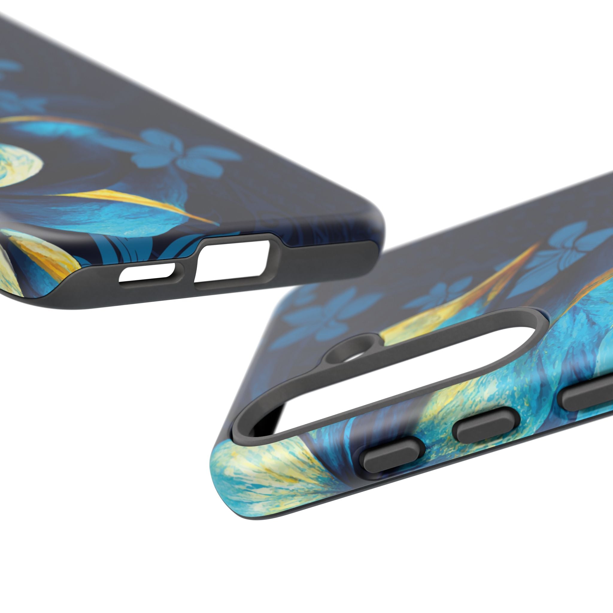 Po Mahina Tough Samsung Galaxy Case Side View - Dual Layer Drop Protection Hawaiian Phone Case - The Local Banyan