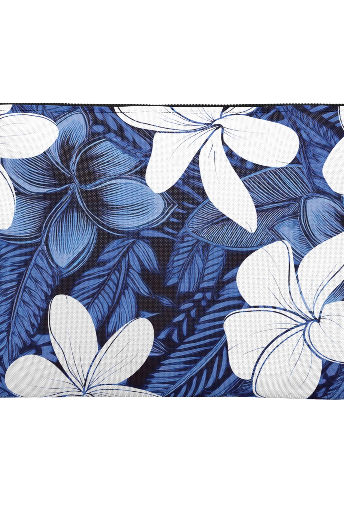 Eternal Blue Plumeria Travel Pouch Pouches The Local Banyan