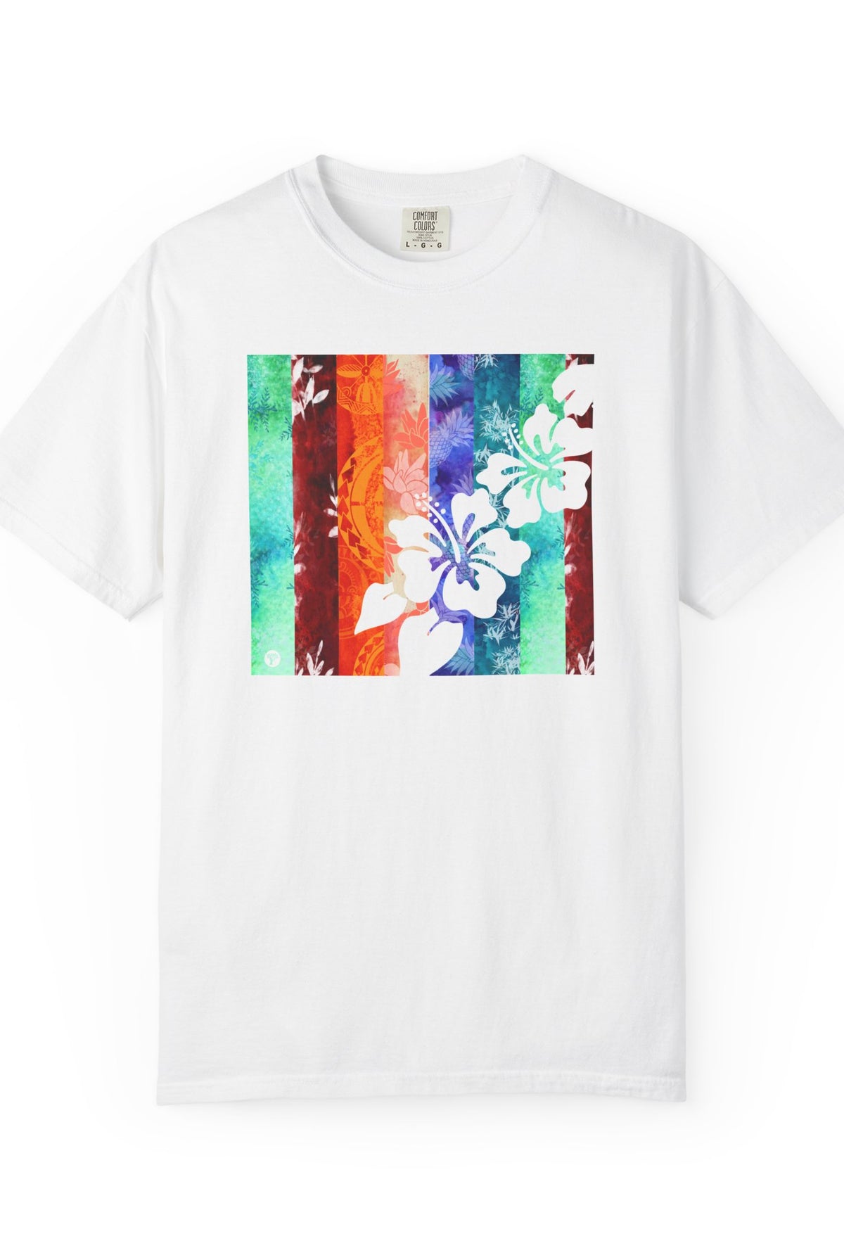 Tropical Vibes Soft Style Tee White S The Local Banyan