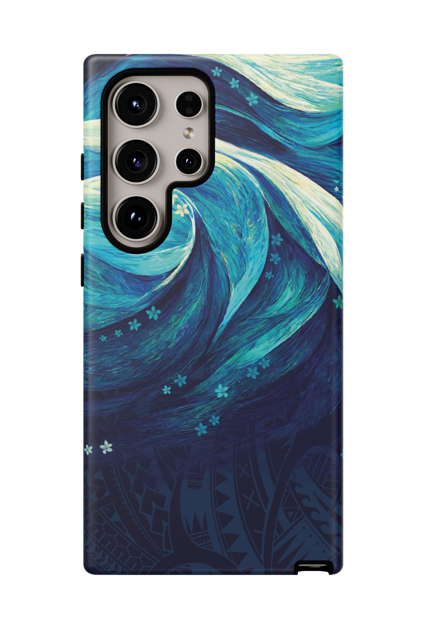 Eternal Mana Tough Samsung Galaxy Case Side View - Dual Layer Drop Protection Hawaiian Phone Case - The Local Banyan
