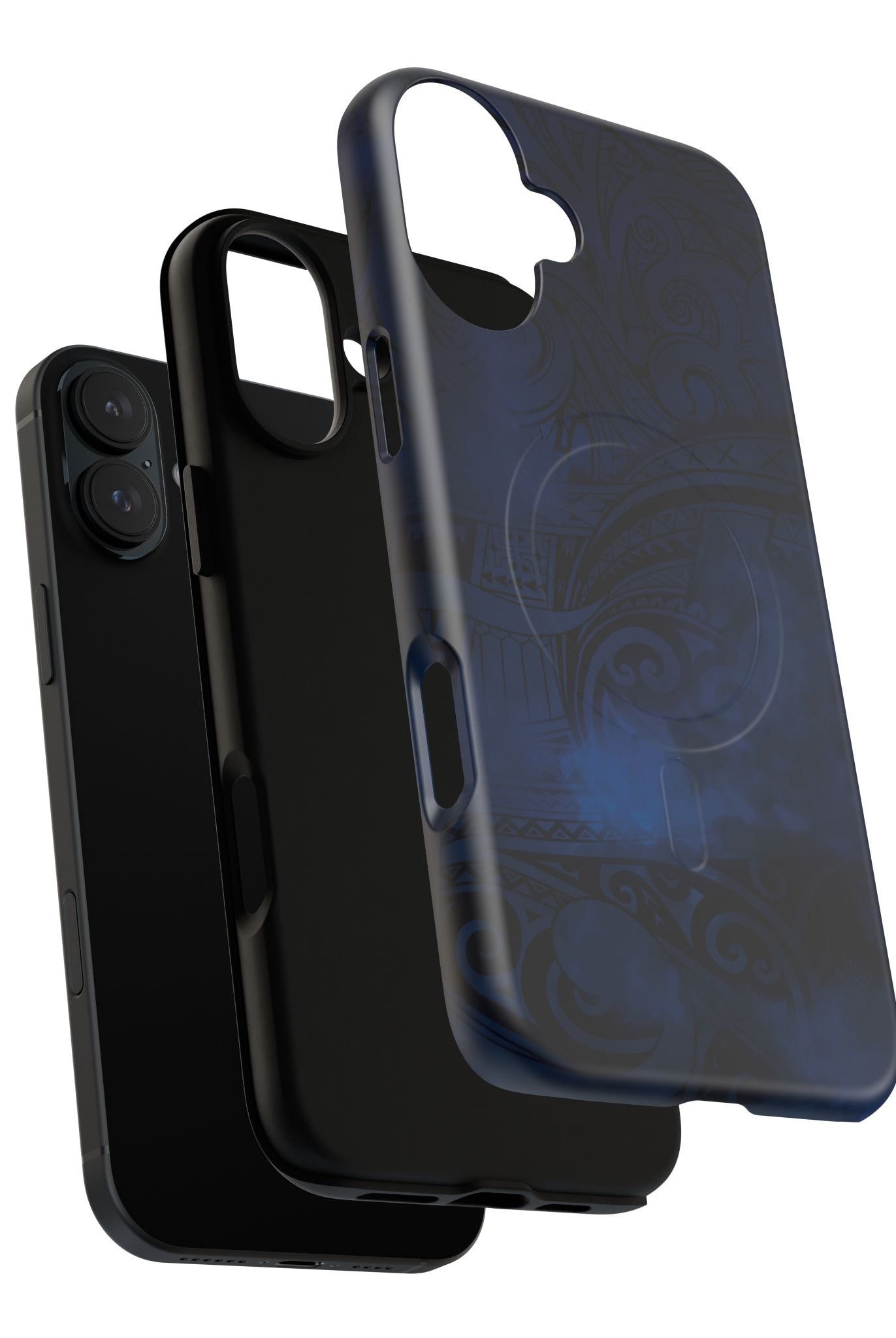 Midnight Essence MagSafe iPhone Case Side View - Dual Layer Drop Protection Hawaiian Phone Case - The Local Banyan