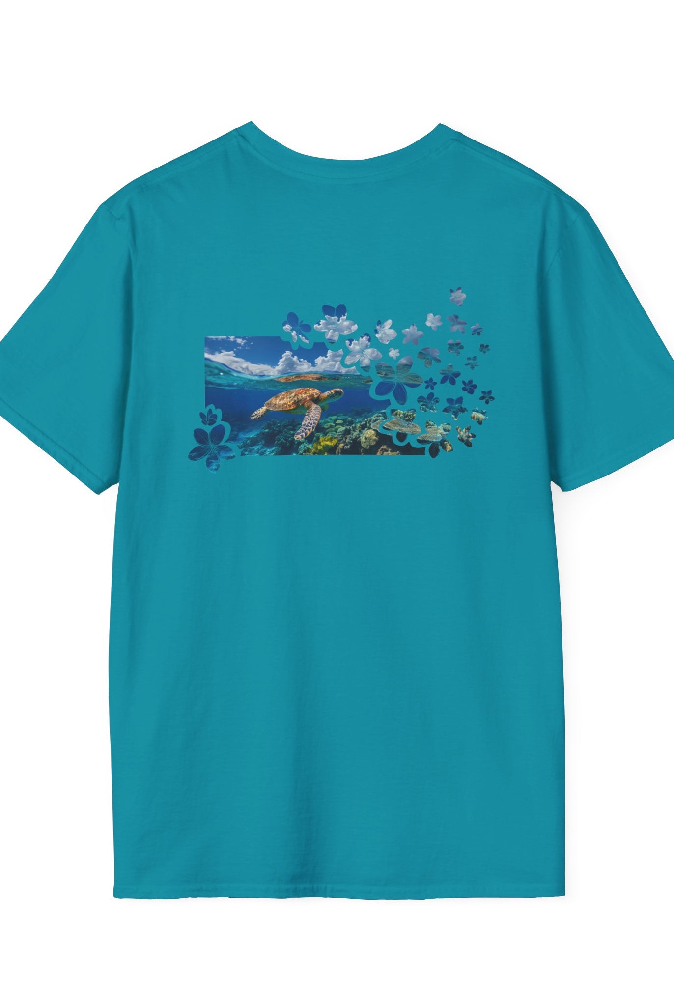 Turtle's Tranquility Paradise Soft Style Tee T-Shirt