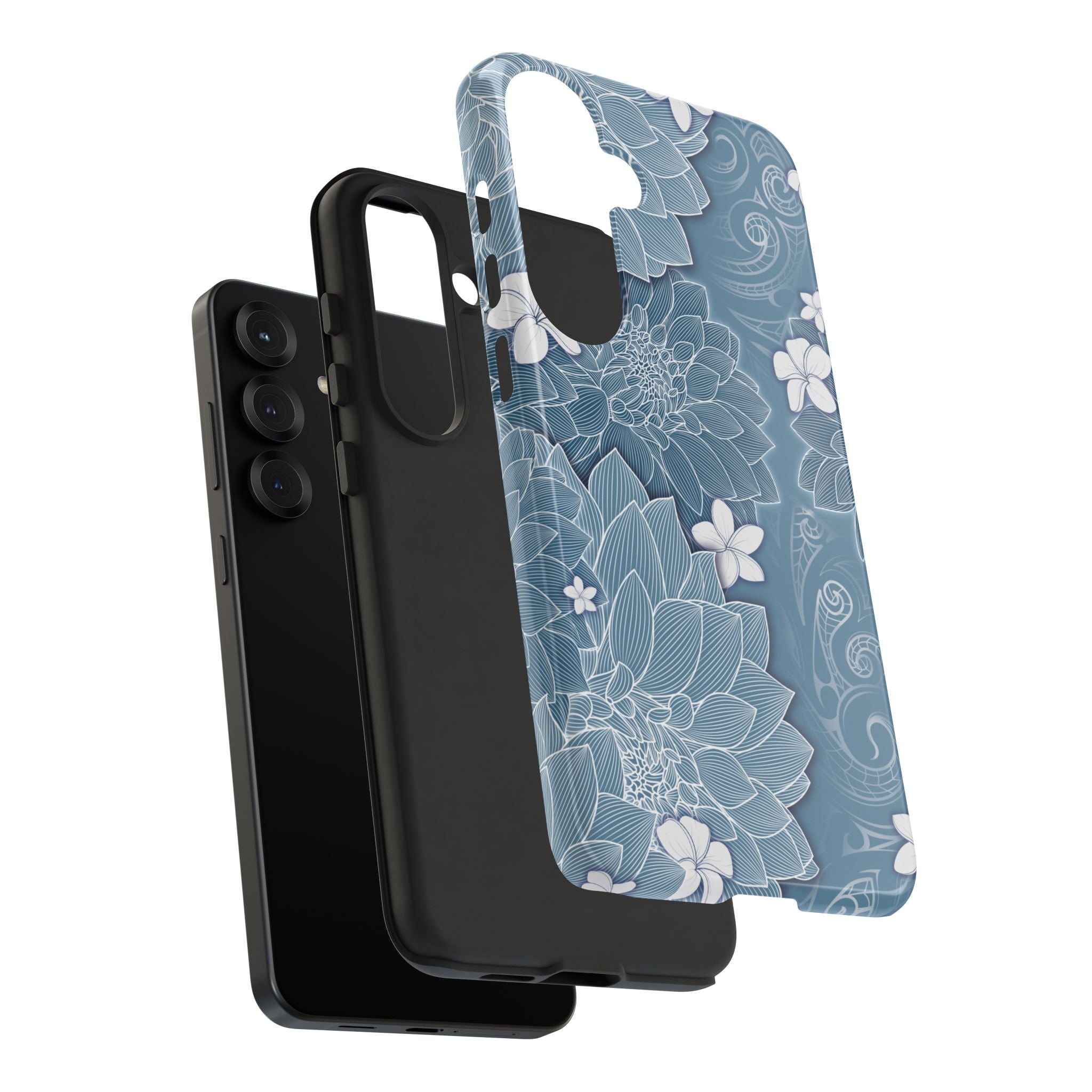Pua La Tough Samsung Galaxy Case Side View - Dual Layer Drop Protection Hawaiian Phone Case - The Local Banyan