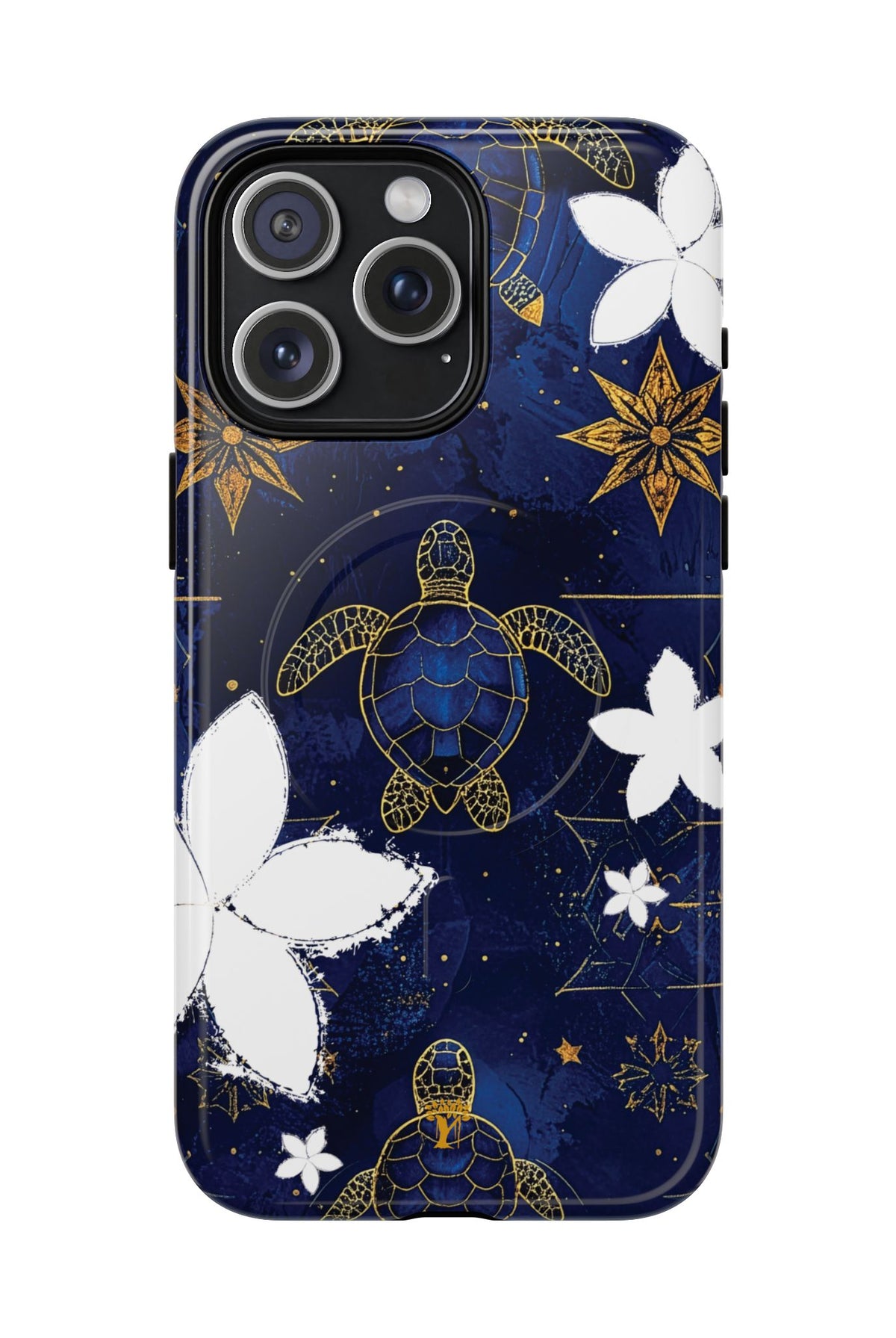 Tapa Hoku Honu Magnetic Case for iPhone iPhone 15 Pro Max Glossy The Local Banyan
