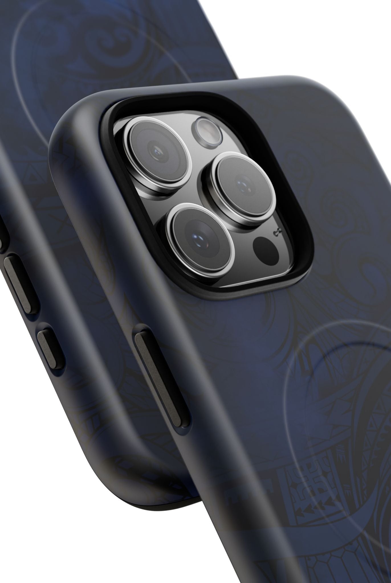 Midnight Essence MagSafe iPhone Case Side View - Dual Layer Drop Protection Hawaiian Phone Case - The Local Banyan