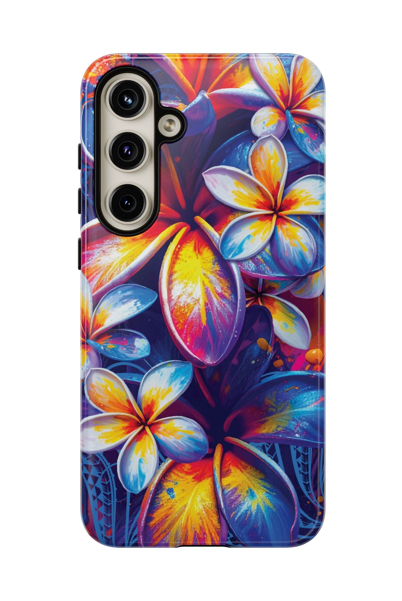 Sunset Ink Tough Samsung Galaxy Case Side View - Dual Layer Drop Protection Hawaiian Phone Case - The Local Banyan