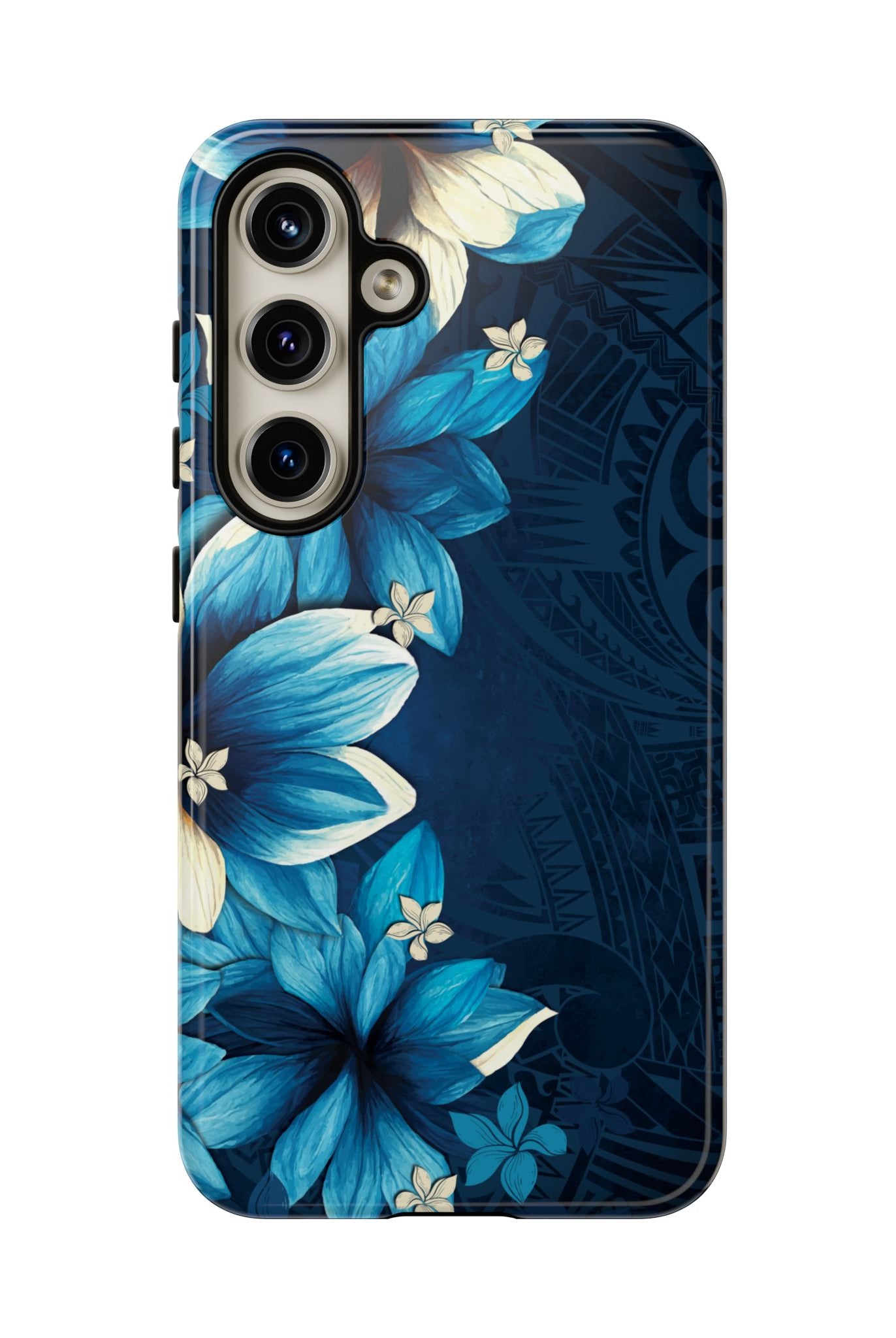 Leilani Nights Tough Samsung Galaxy Case Side View - Dual Layer Drop Protection Hawaiian Phone Case - The Local Banyan