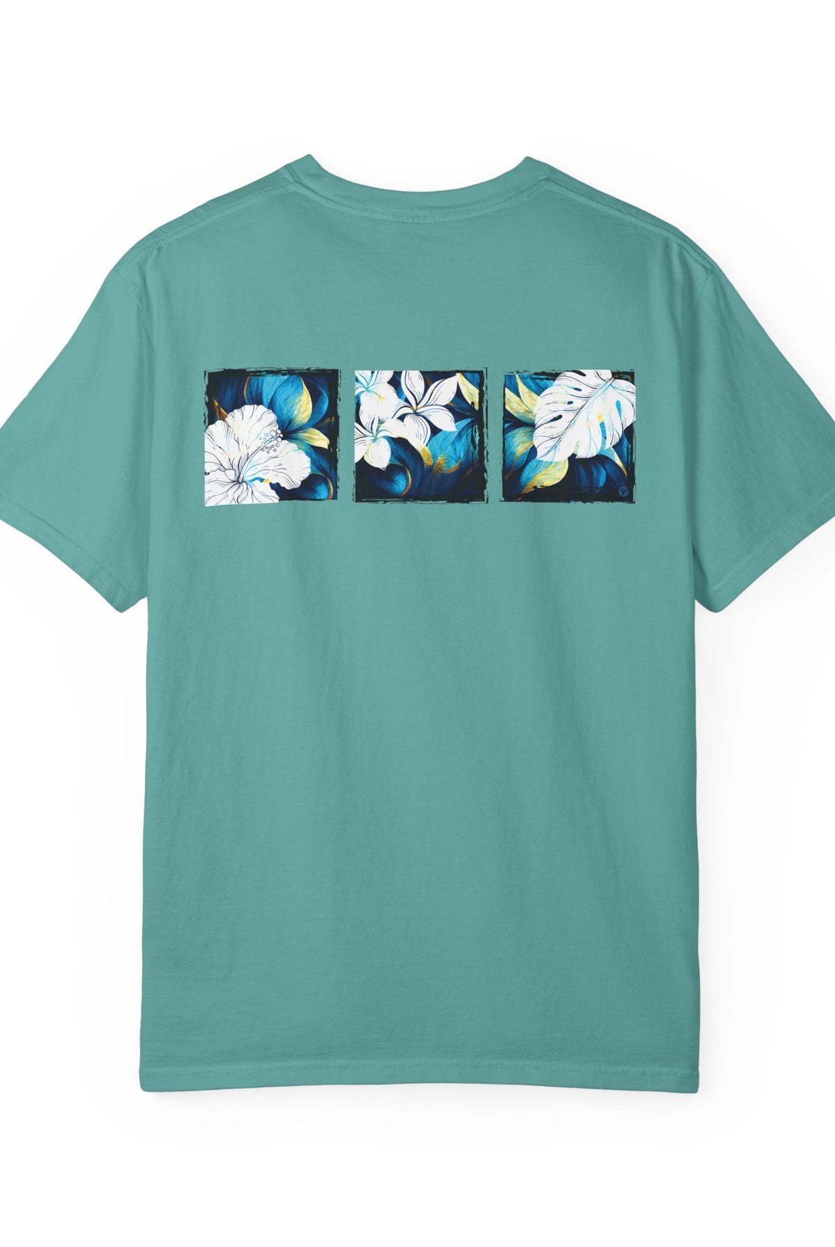 Coastal Bloom Garment Dyed Tee Red S The Local Banyan