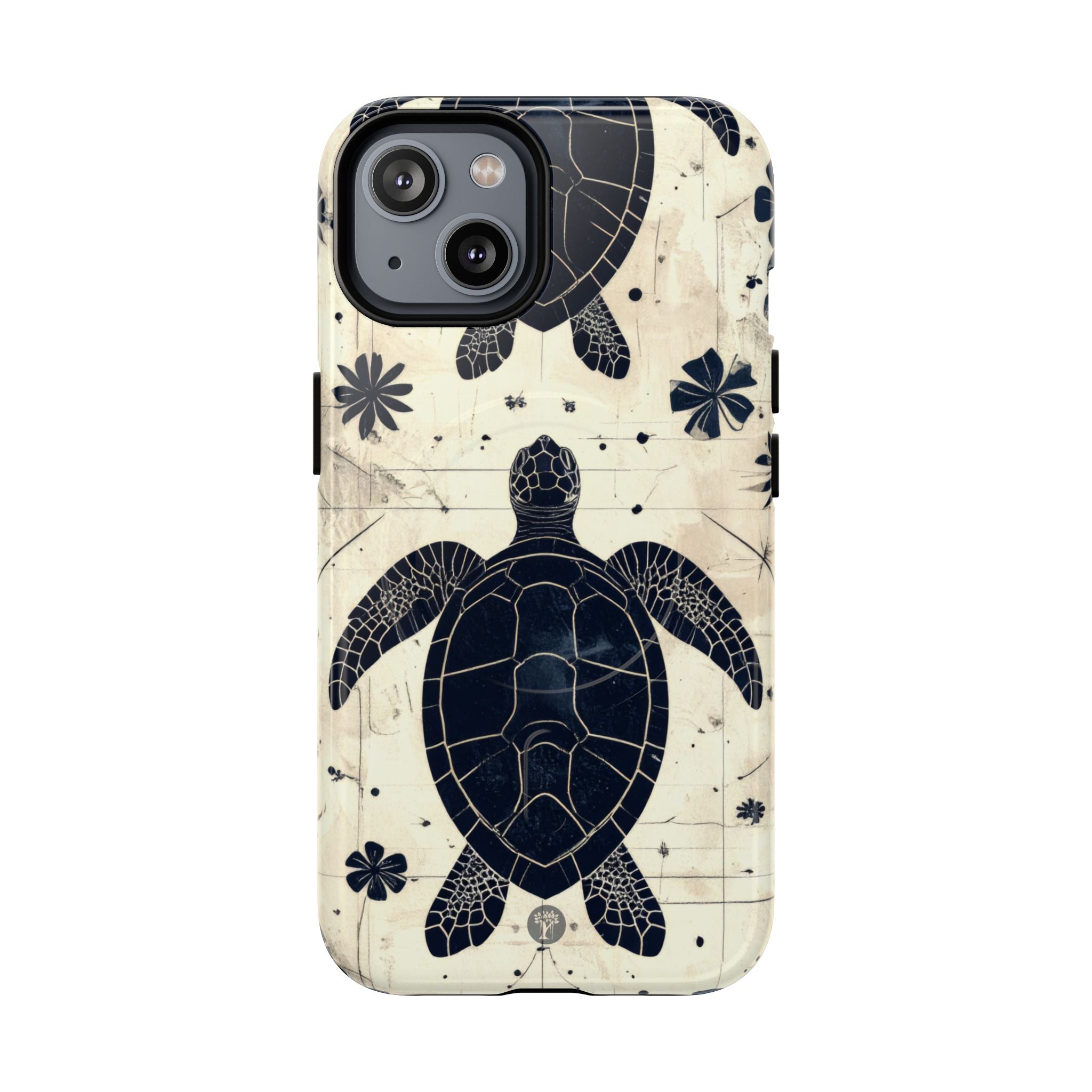 Tapa Keʻa Honu Magnetic Case for iPhone iPhone 14 Glossy The Local Banyan