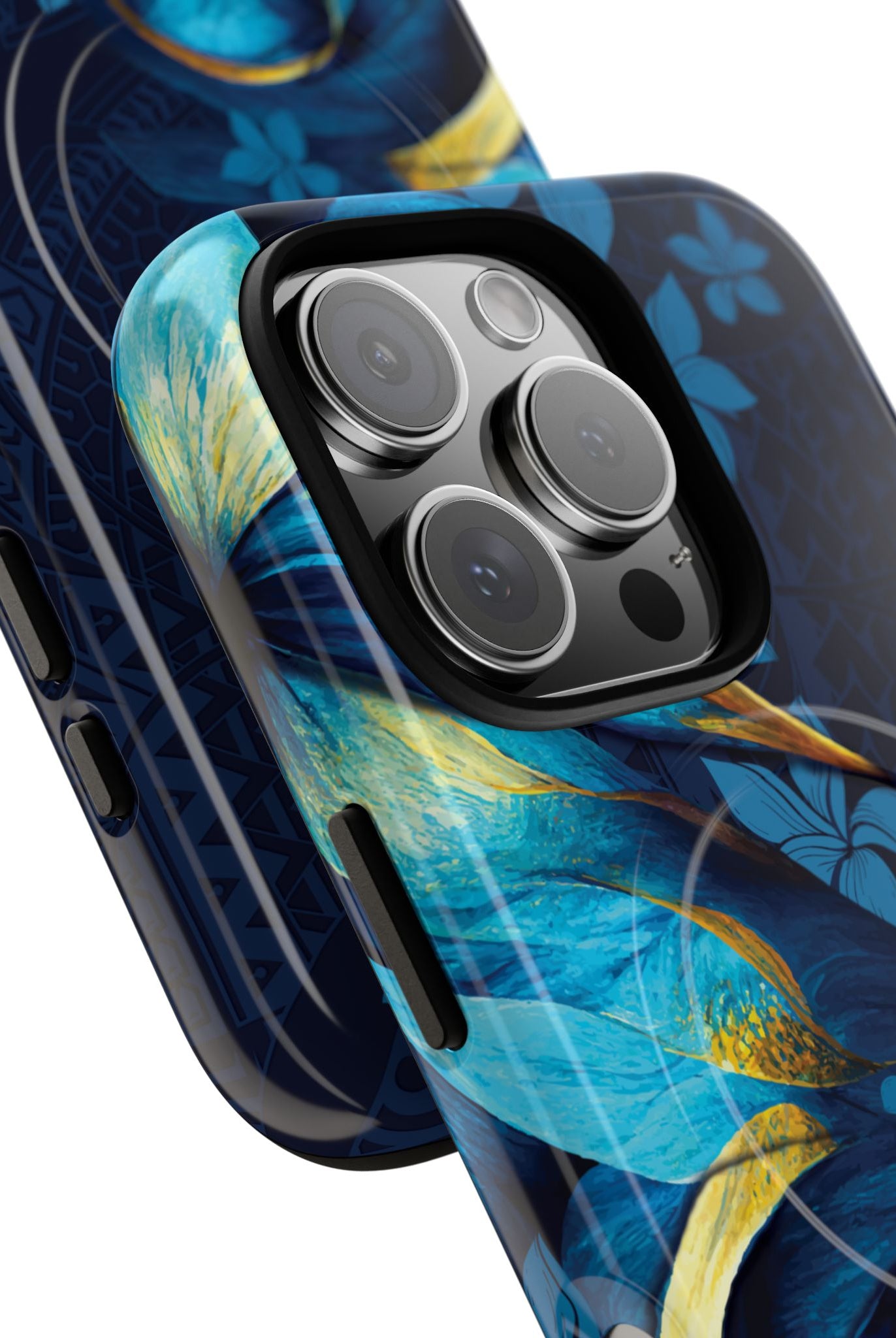 Po Mahina MagSafe iPhone Case Side View - Dual Layer Drop Protection Hawaiian Phone Case - The Local Banyan