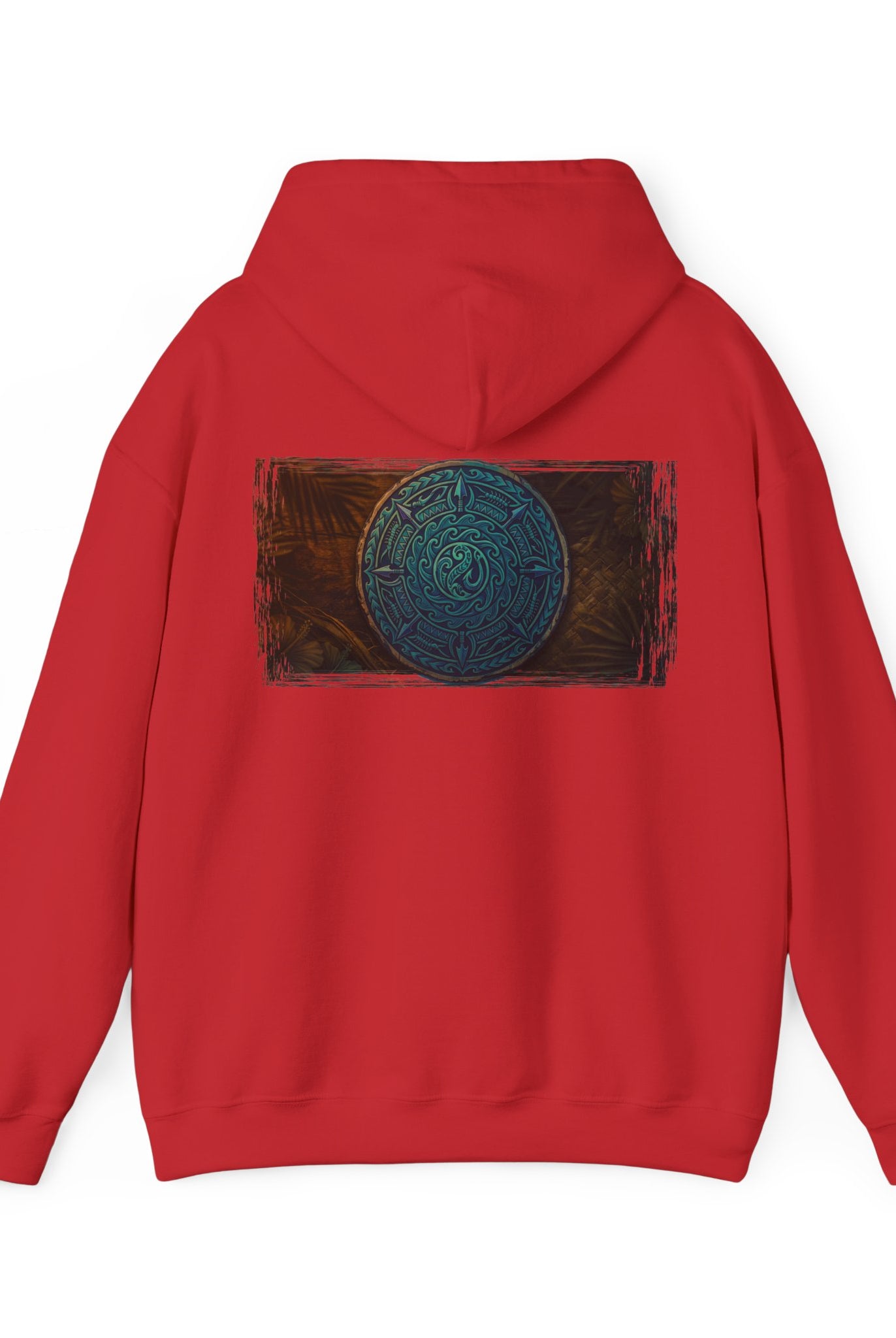Makau Mana Heavy Blended Hooded Sweatshirt Red S The Local Banyan