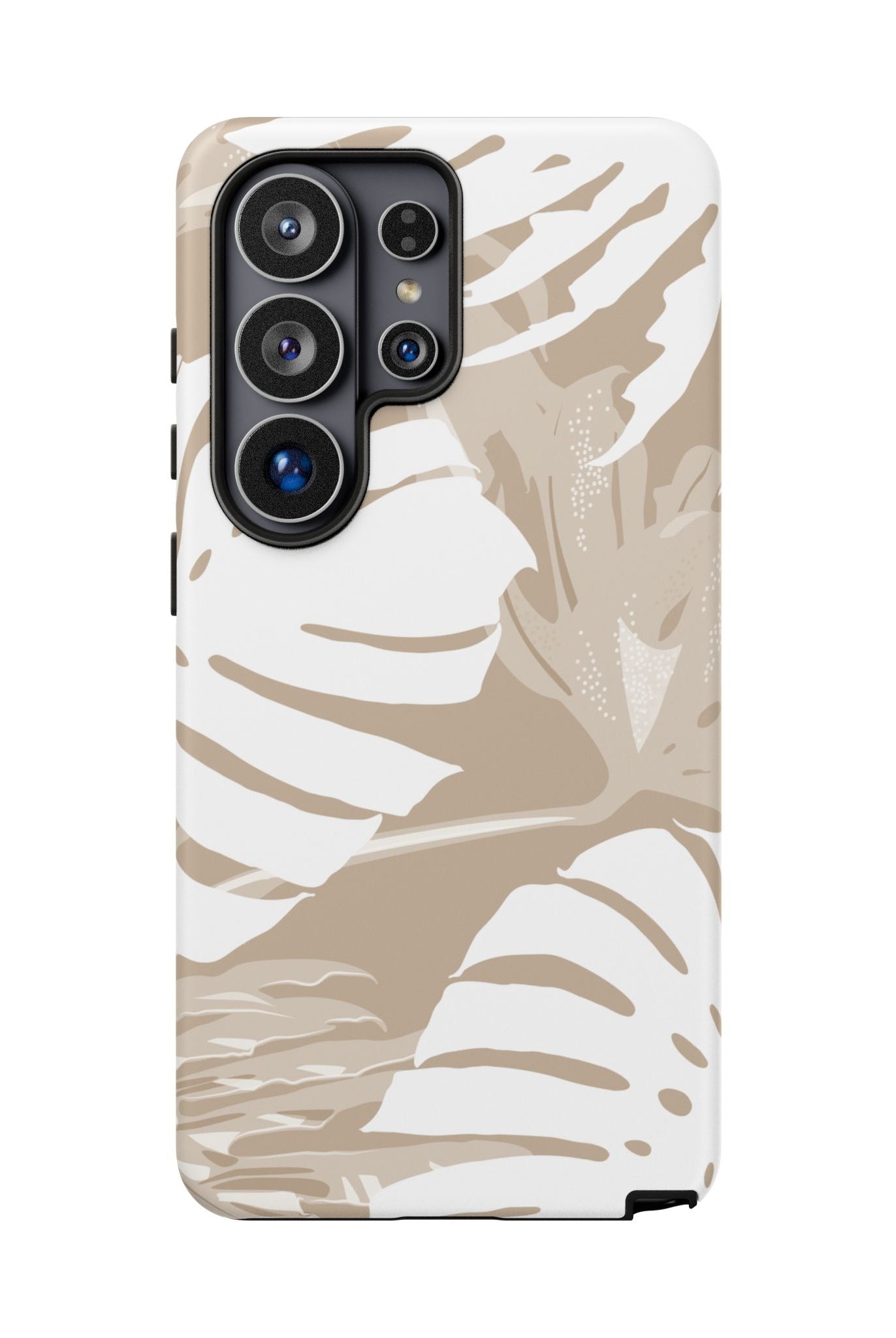 Exotic Monstera Tough Samsung Galaxy Case Samsung Galaxy S26 Ultra Matte - Hawaiian Tropical Monstera Botanical Neutral Design - The Local Banyan