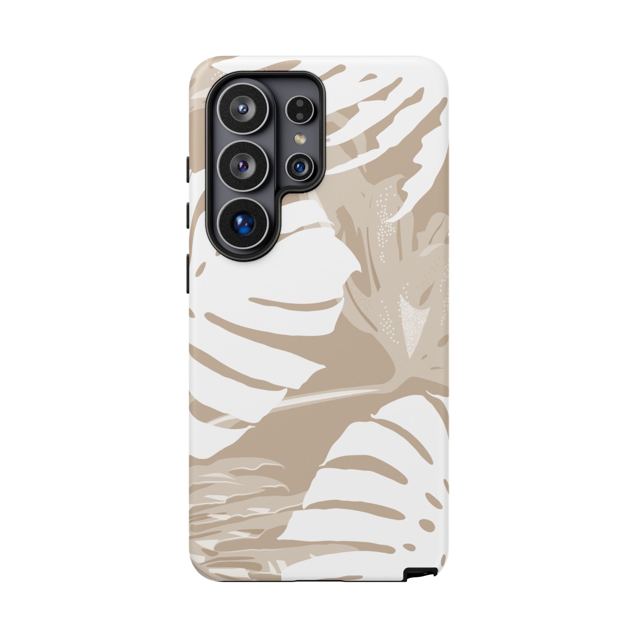 Exotic Monstera Tough Samsung Galaxy Case Samsung Galaxy S26 Ultra Matte - Hawaiian Tropical Monstera Botanical Neutral Design - The Local Banyan