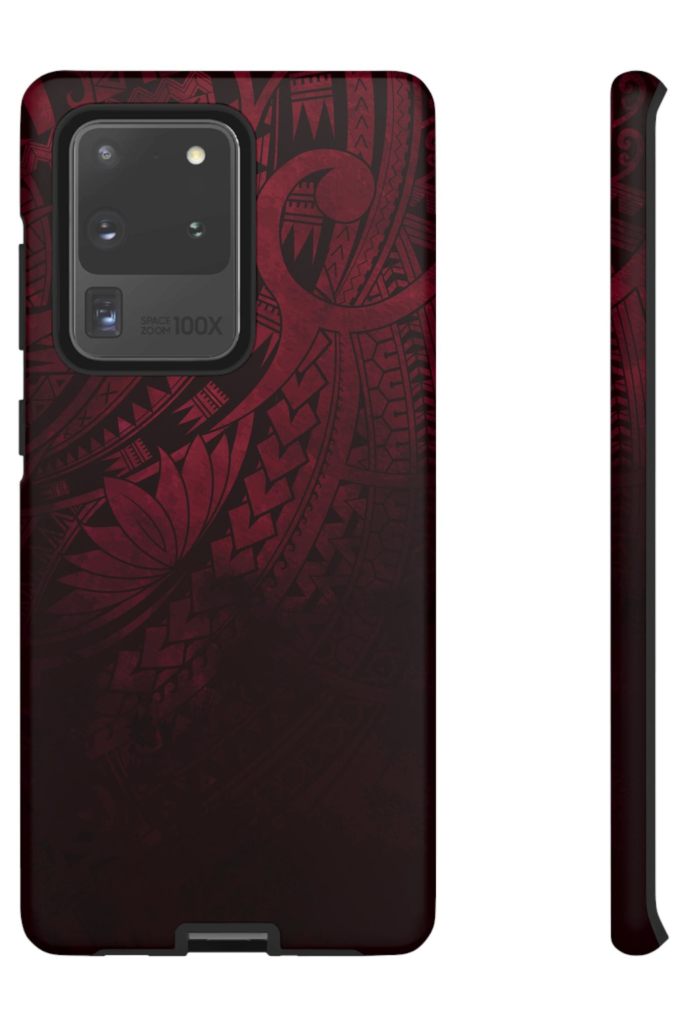 Eternal Ember Tough Samsung Galaxy Case Samsung Galaxy S20 Ultra Matte - Hawaiian Red Tribal Polynesian Design - The Local Banyan
