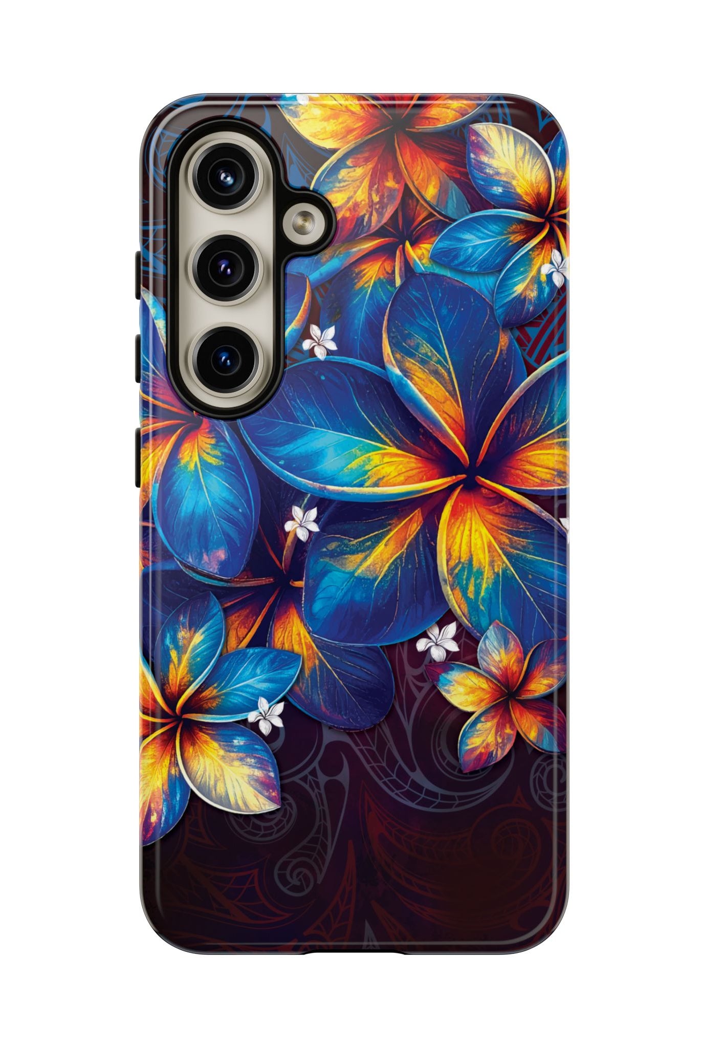 Nohea Twilight Tough Samsung Galaxy Case Side View - Dual Layer Drop Protection Hawaiian Phone Case - The Local Banyan