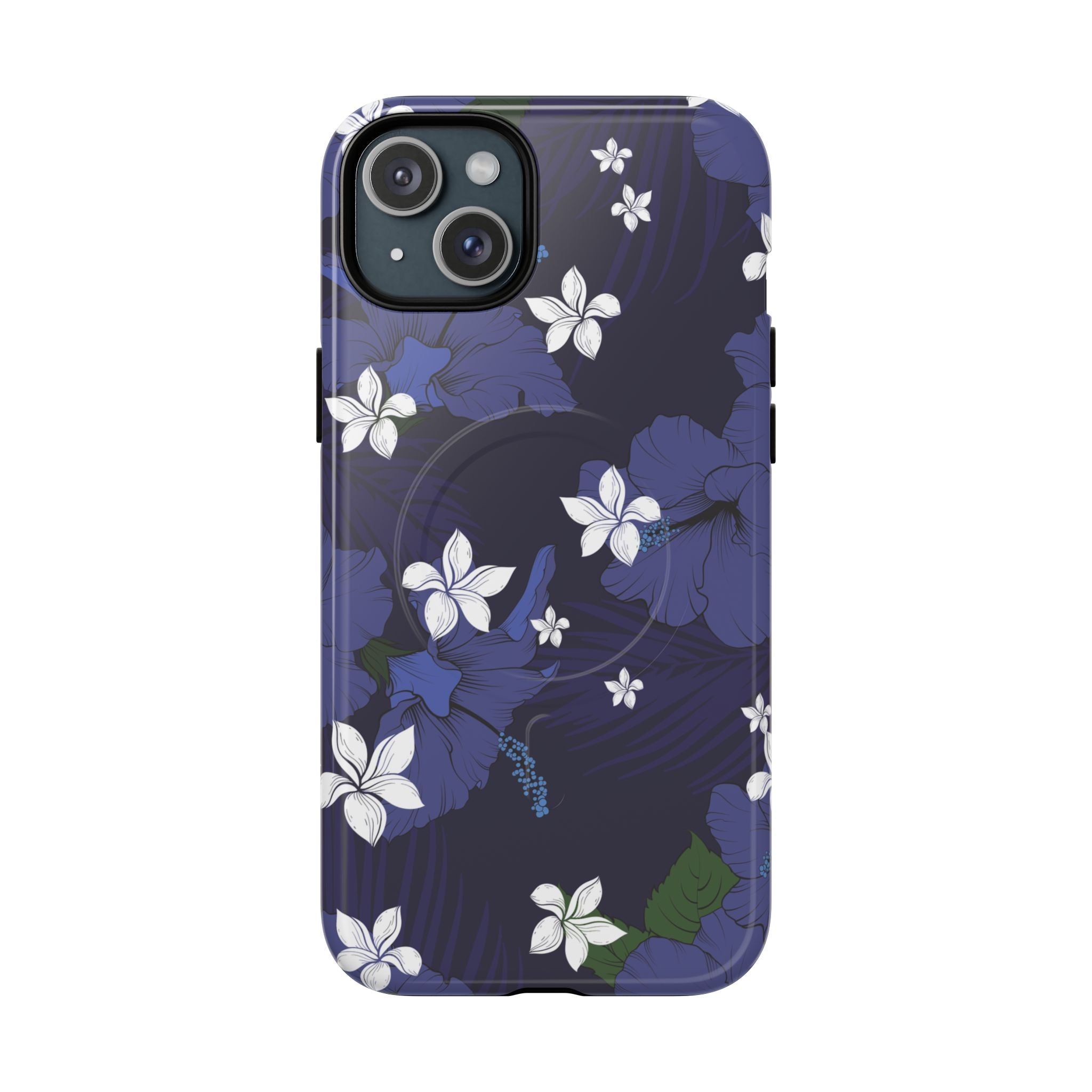Vintage Blue Magnetic Tough Case for iPhone Phone Case The Local Banyan iPhone 15 Plus Glossy