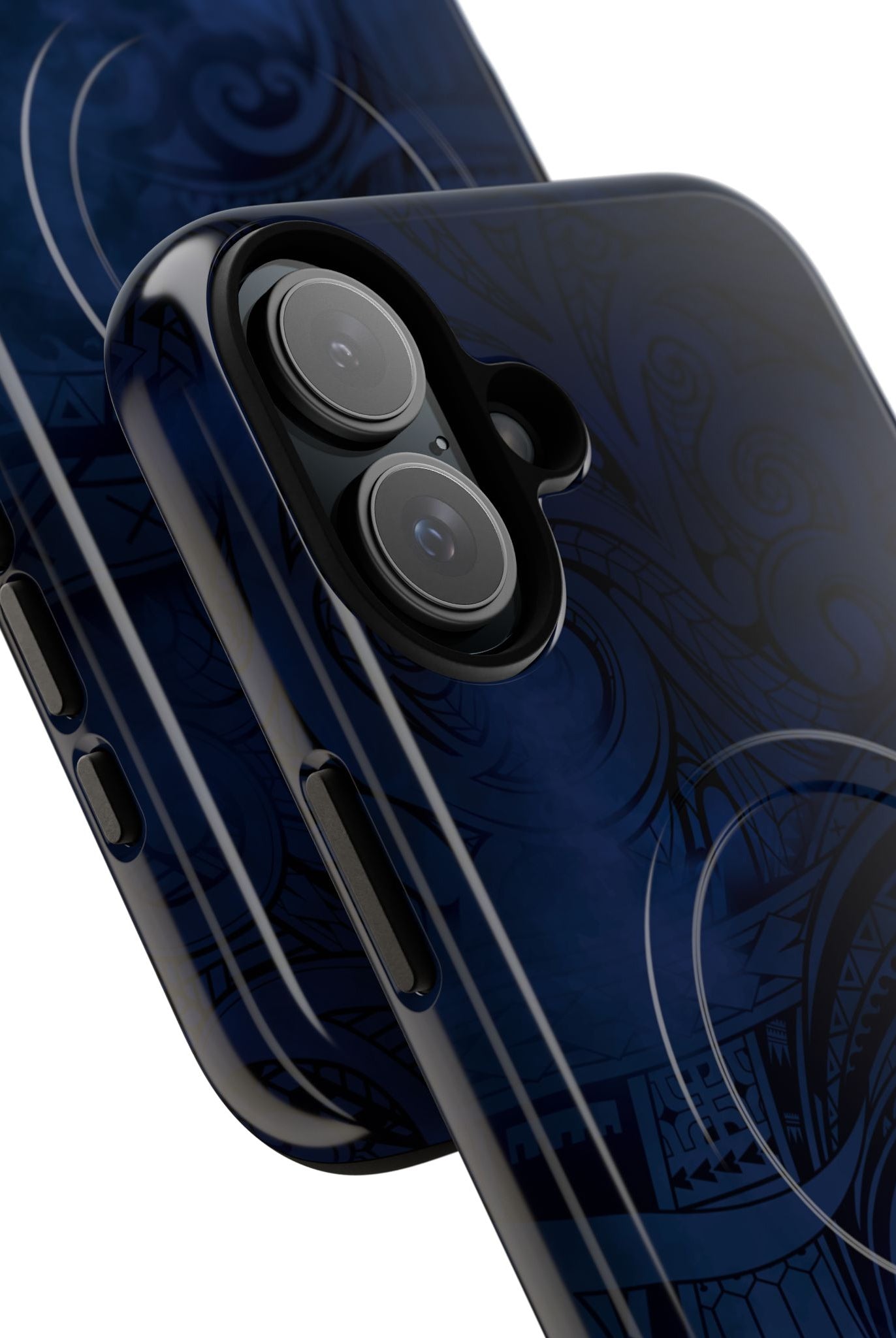 Midnight Essence MagSafe iPhone Case Side View - Dual Layer Drop Protection Hawaiian Phone Case - The Local Banyan