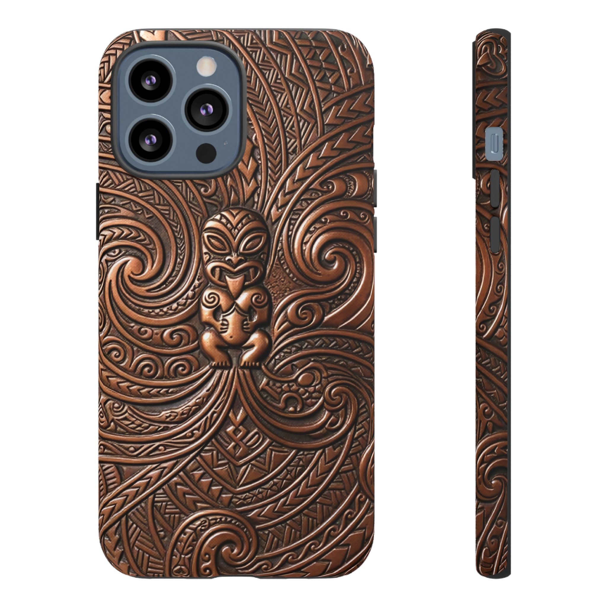 Paa Guardian Tough iPhone Case Side View - Dual Layer Drop Protection Hawaiian Phone Case - The Local Banyan