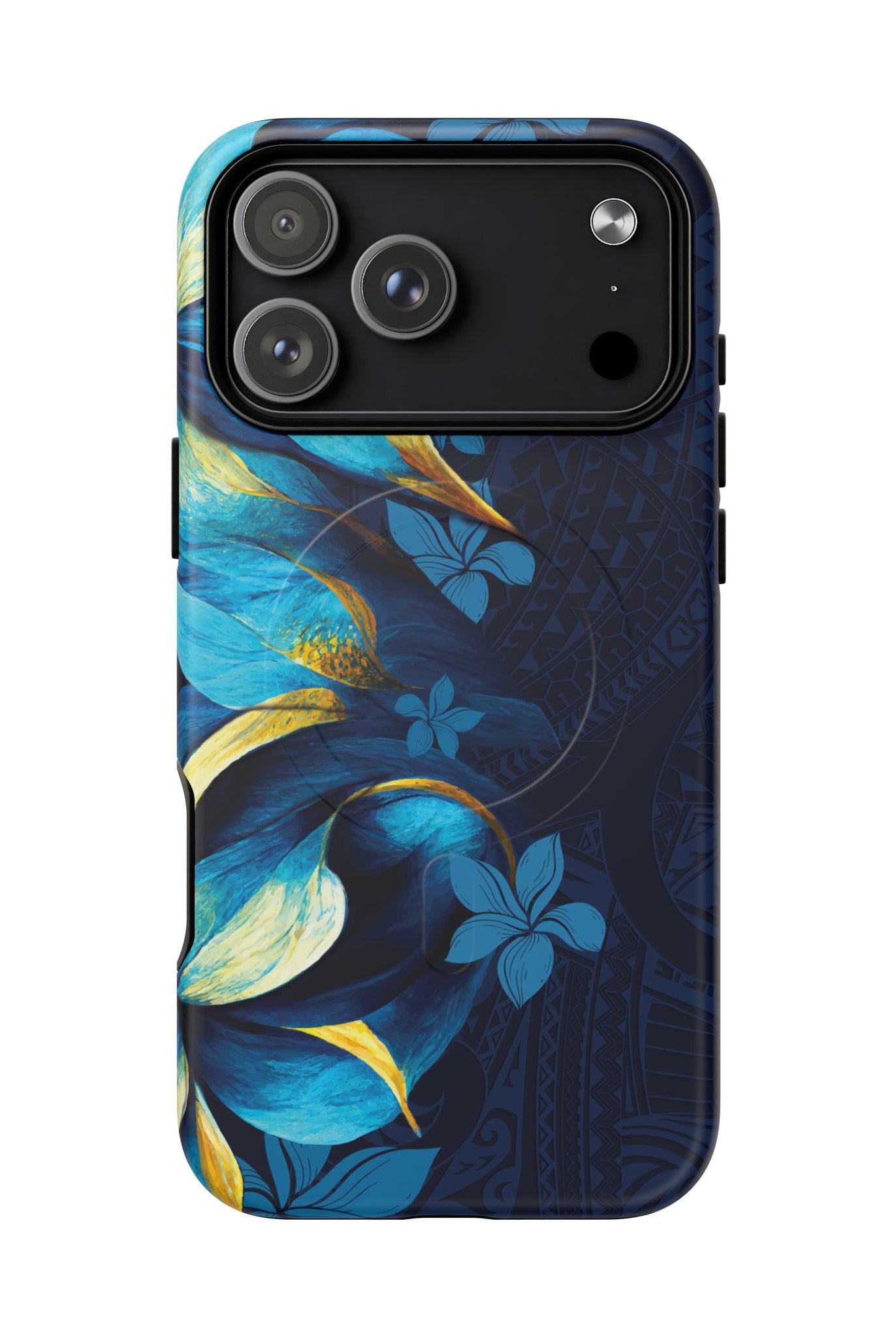 Po Mahina MagSafe iPhone Case Side View - Dual Layer Drop Protection Hawaiian Phone Case - The Local Banyan