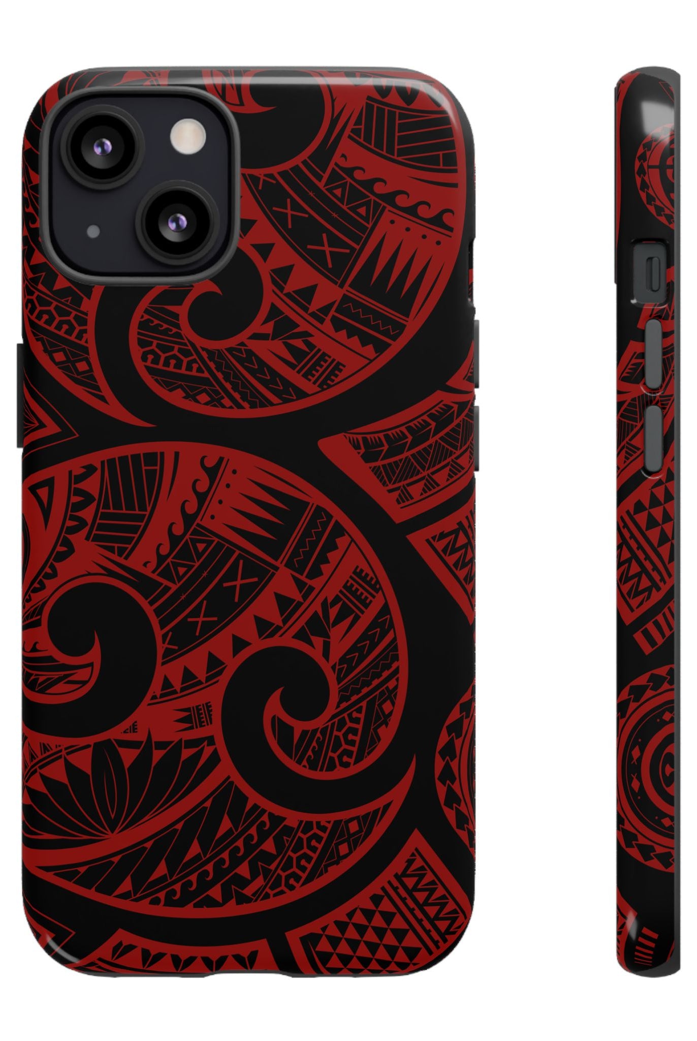 Island Tribal Red Tough Case for iPhone Phone Case Printify iPhone 13 Glossy