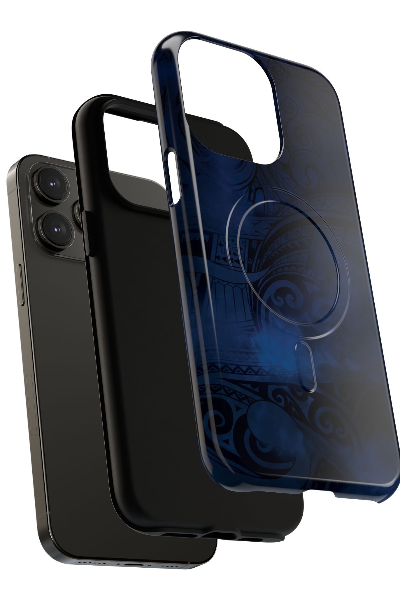 Midnight Essence MagSafe iPhone Case Side View - Dual Layer Drop Protection Hawaiian Phone Case - The Local Banyan