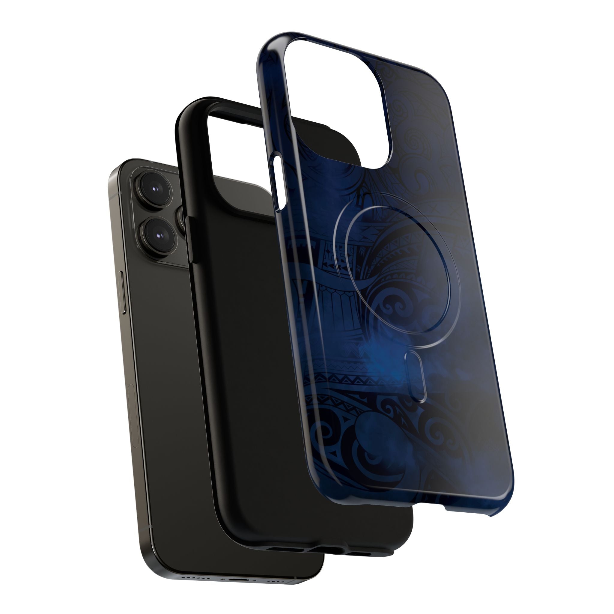 Midnight Essence MagSafe iPhone Case Side View - Dual Layer Drop Protection Hawaiian Phone Case - The Local Banyan