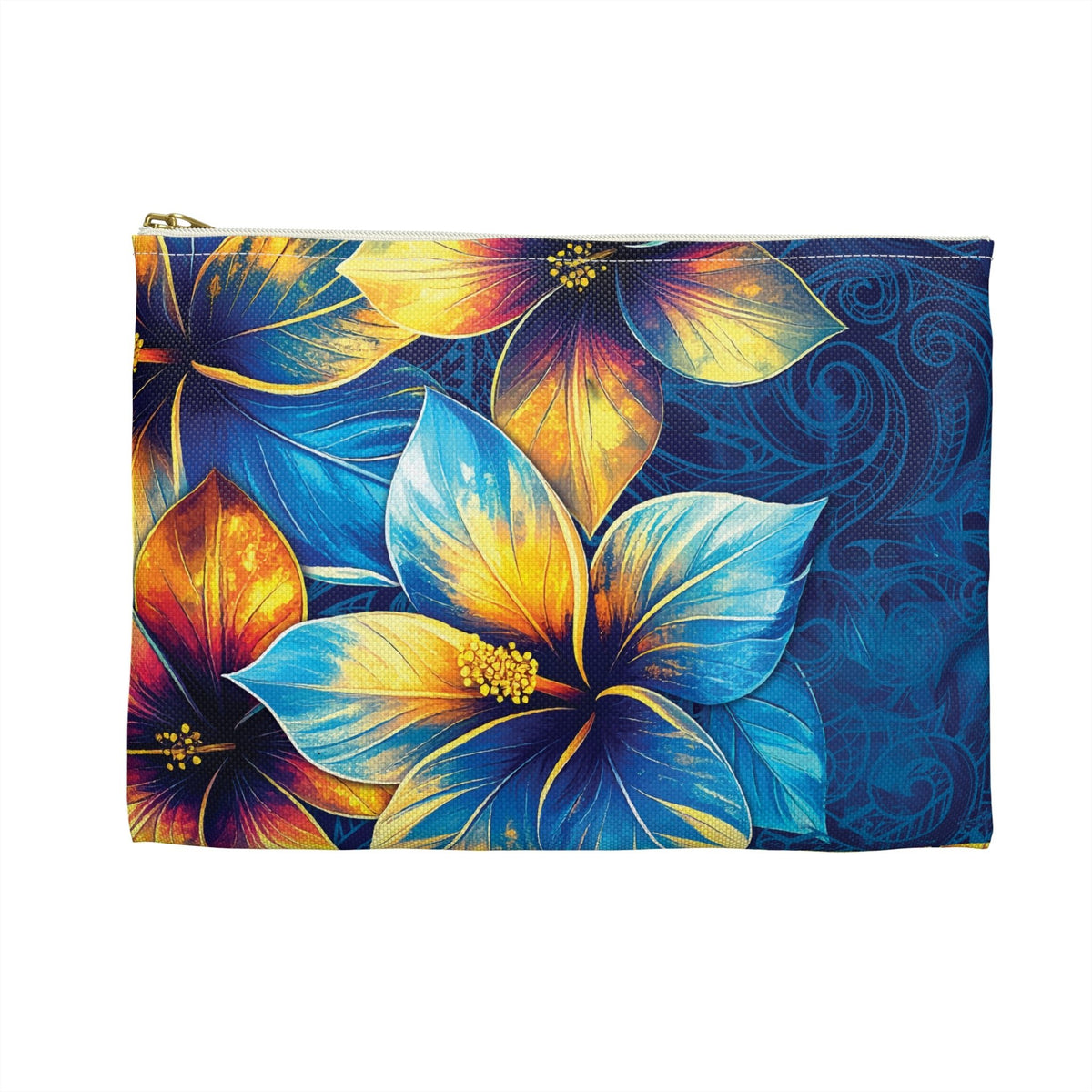 Pua La Travel Pouch Small White zipper The Local Banyan