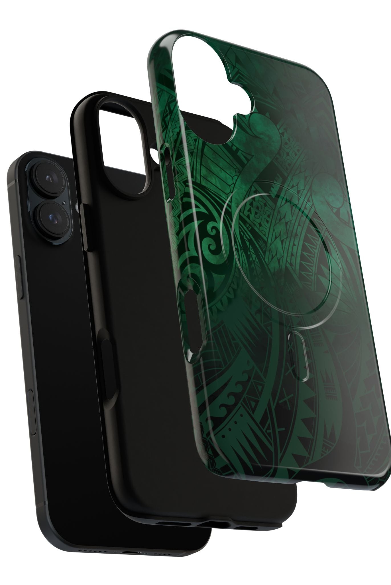 Nahele Spirit MagSafe iPhone Case Side View - Dual Layer Drop Protection Hawaiian Phone Case - The Local Banyan
