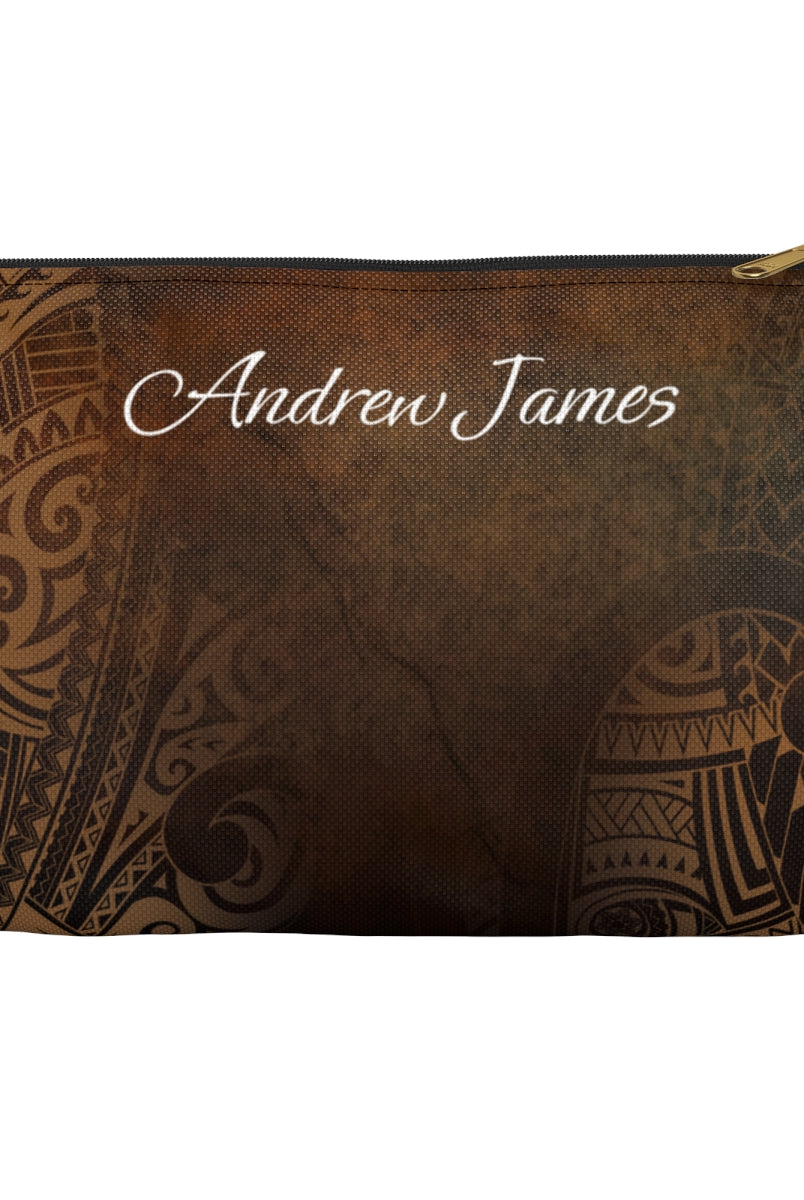 Aloha Aina Personalized Travel Pouch Pouches The Local Banyan Black zipper Small