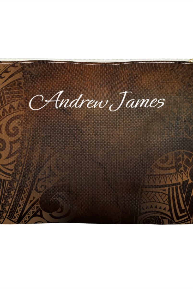 Aloha Aina Personalized Travel Pouch Pouches The Local Banyan White zipper Large