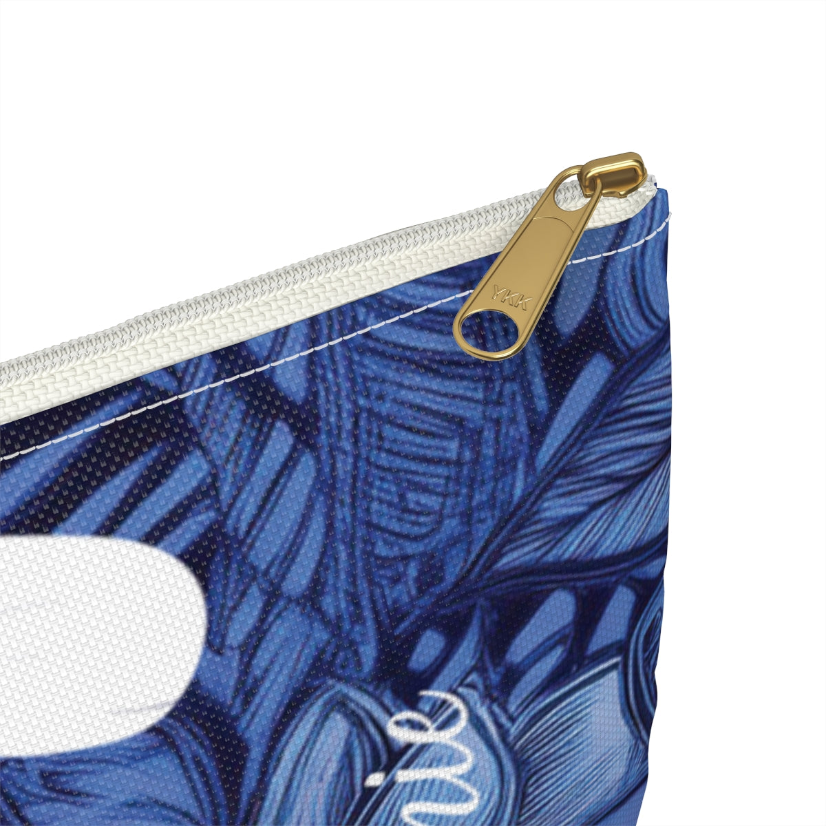 Eternal Blue Plumeria Personalized Travel Pouch Pouches The Local Banyan