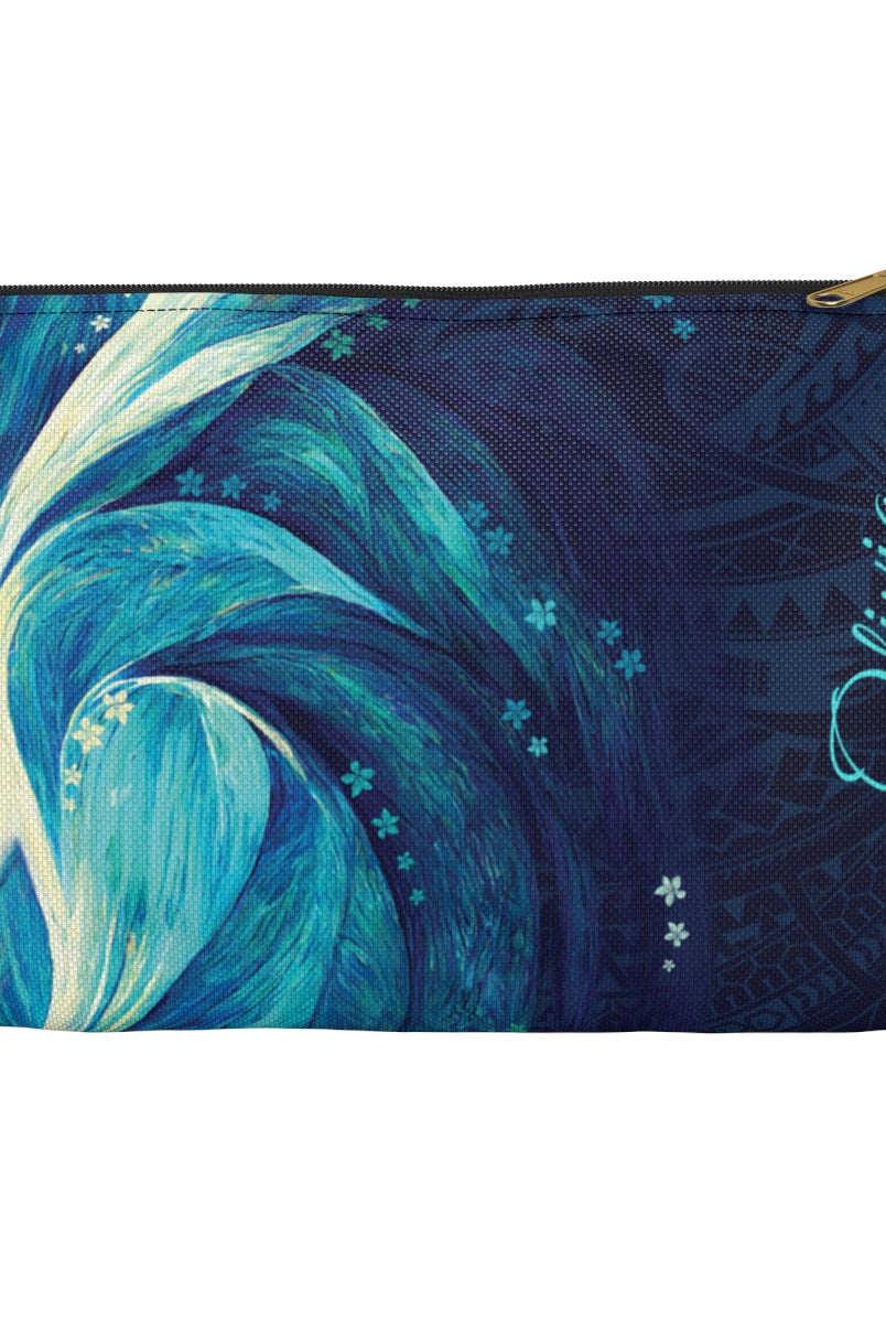 Eternal Mana Personalized Travel Pouch Pouches The Local Banyan Black zipper Small