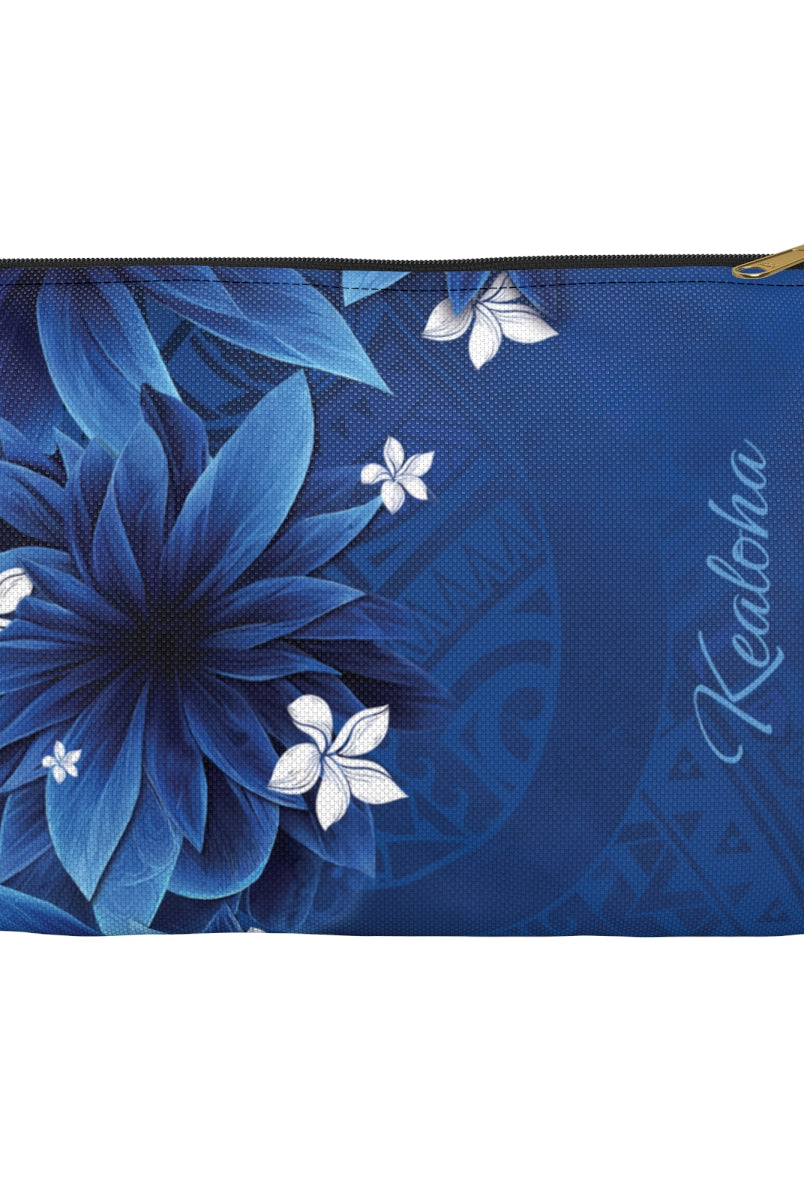 Hoku Pua Personalized Travel Pouch Pouches The Local Banyan Black zipper Small