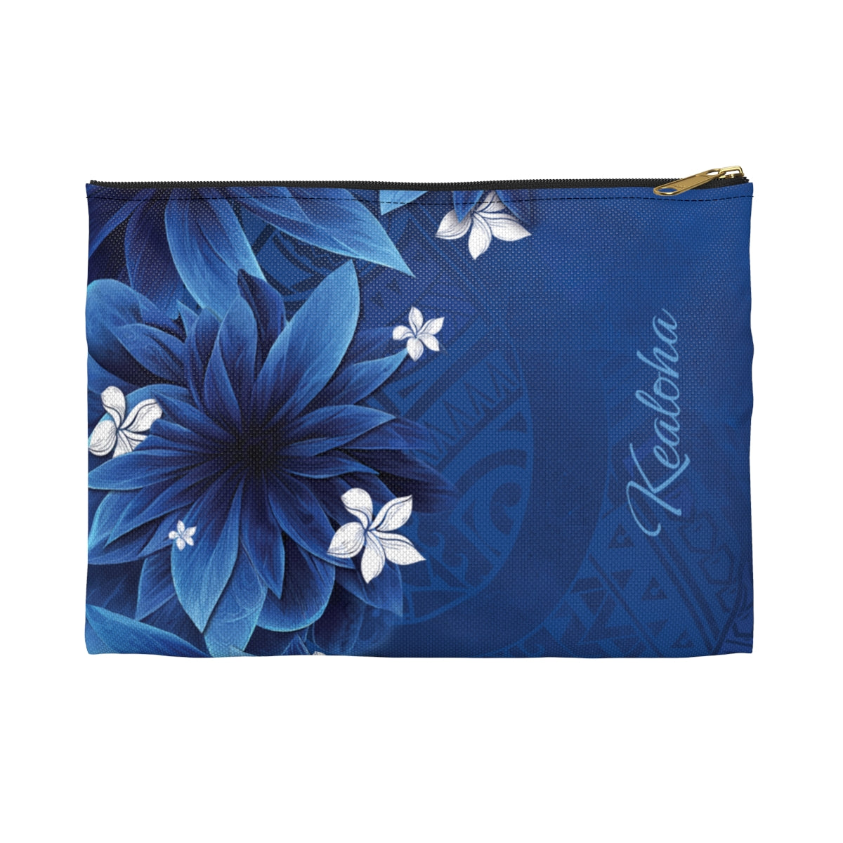 Hoku Pua Personalized Travel Pouch Pouches The Local Banyan Black zipper Small