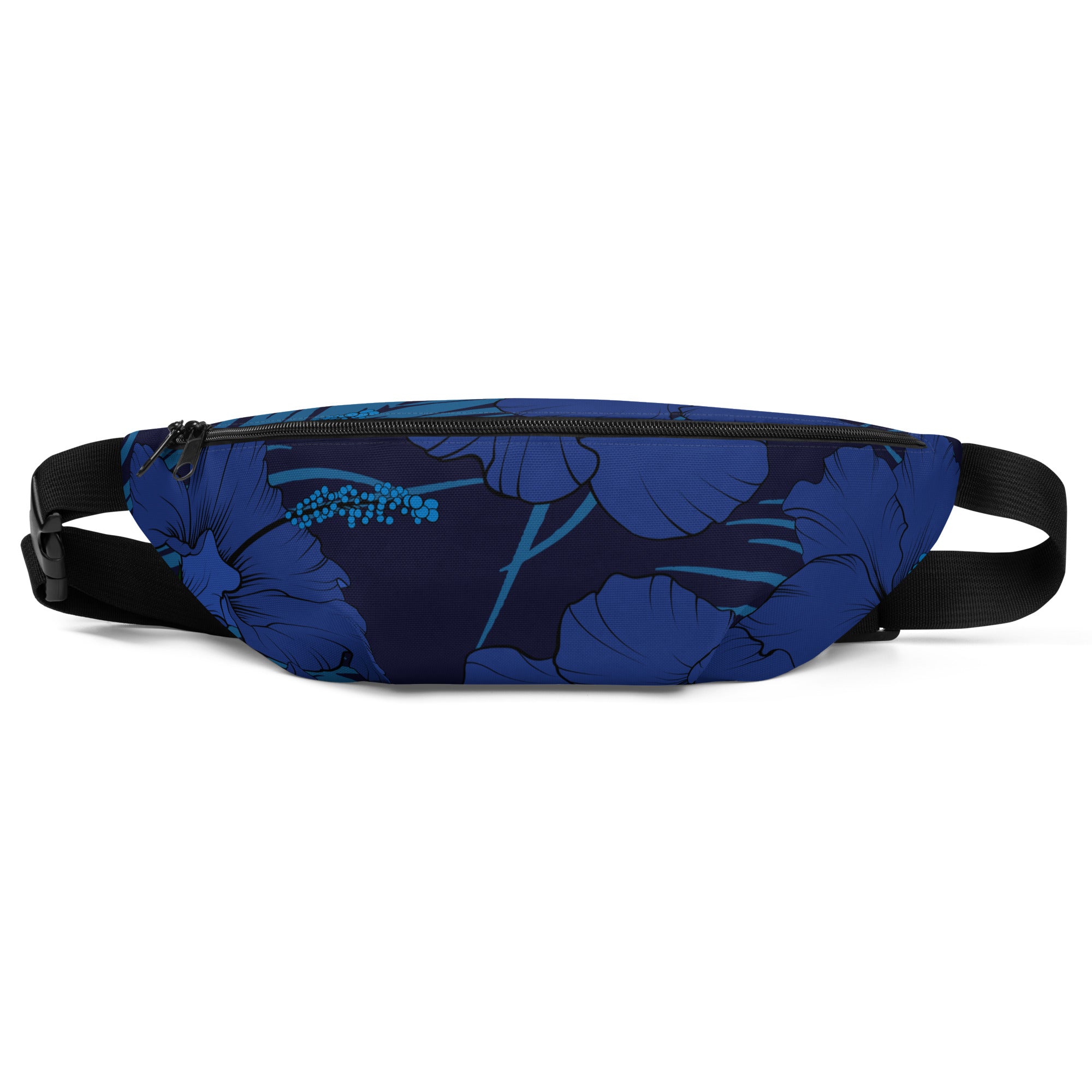 Deep Blue Hibiscus Hip Bag Hip Bag The Local Banyan One Size