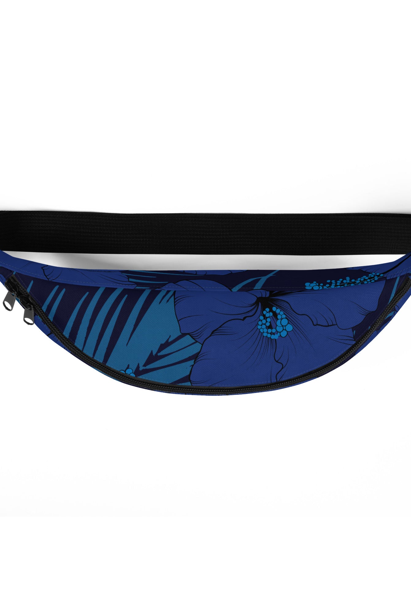 Deep Blue Hibiscus Hip Bag Hip Bag