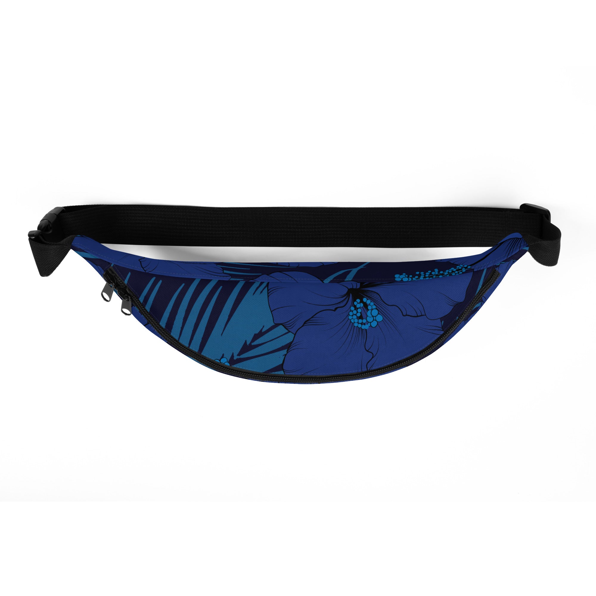Deep Blue Hibiscus Hip Bag Hip Bag The Local Banyan