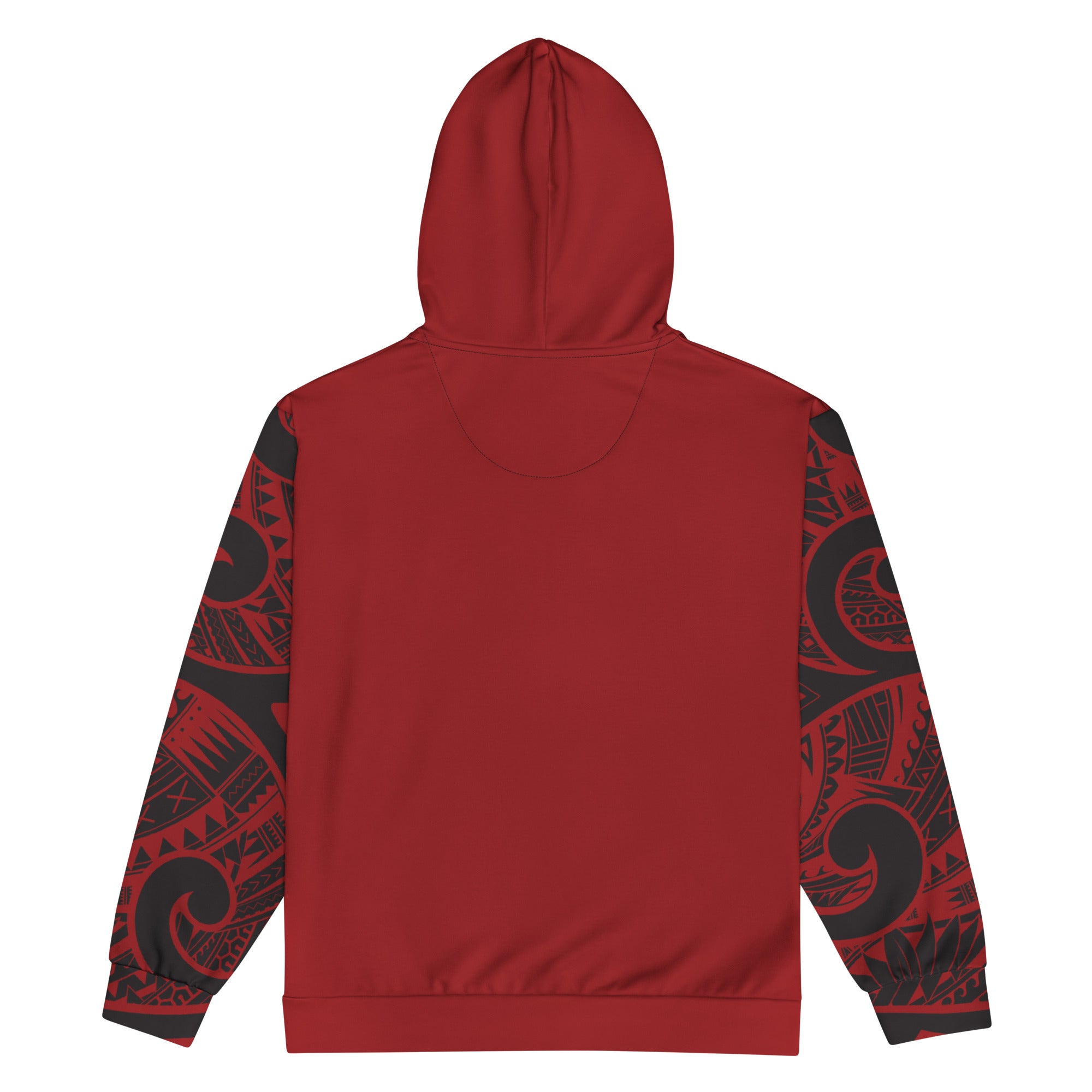 Crimson Tribal Zip Up Hoodie Zip Up Hoodie The Local Banyan