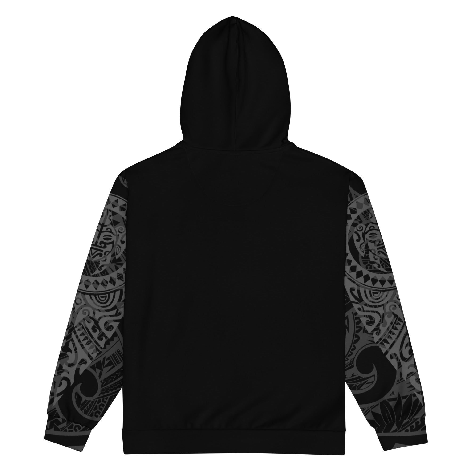 Ash Grey Tribal Zip Up Hoodie Zip Up Hoodie The Local Banyan