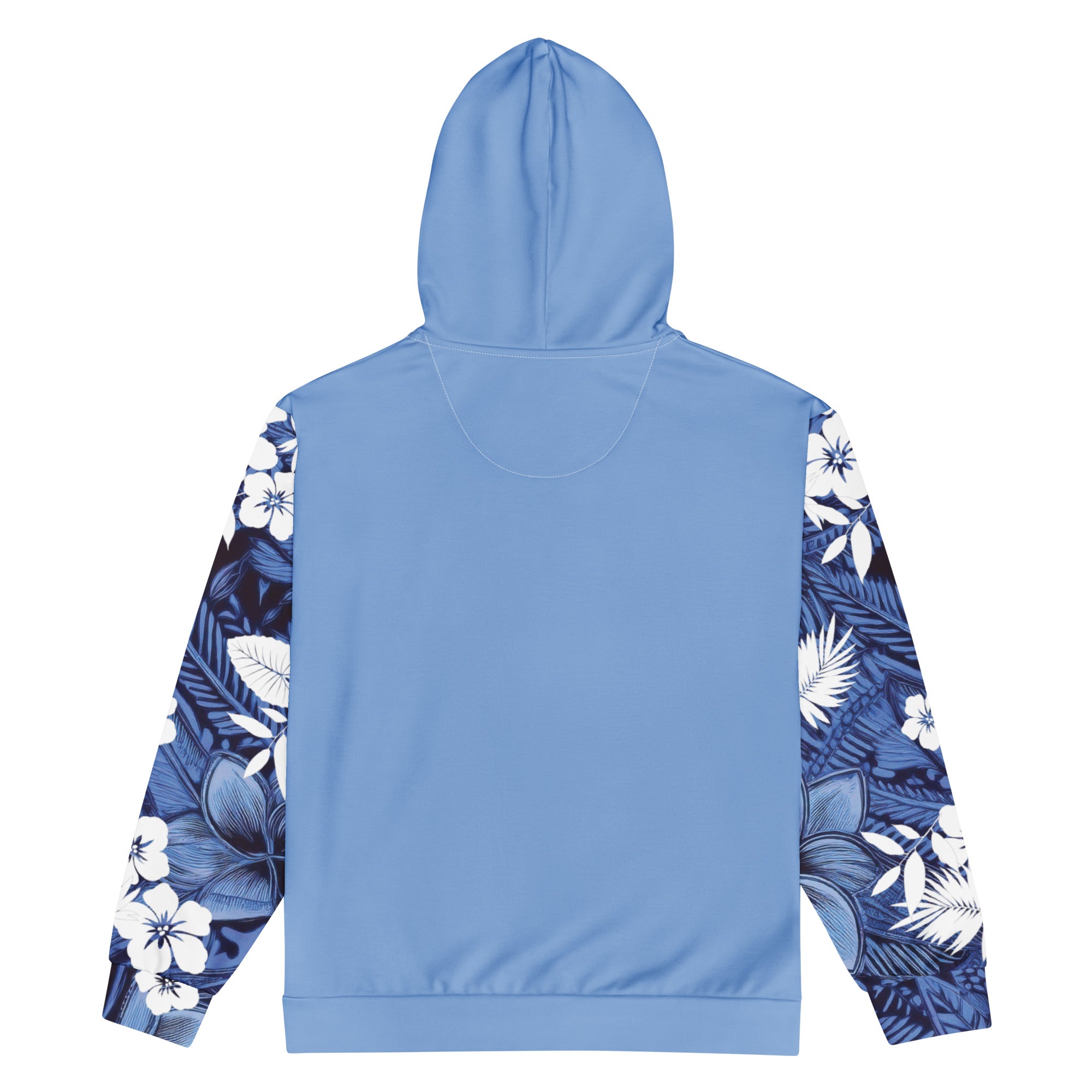 Eternal Blue Plumeria Zip Up Hoodie Zip Up Hoodie The Local Banyan